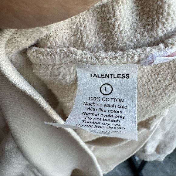Designer × Talentless NEW MENS TALENTLESS CIRCLE LOGO BONE HOODIE SZ LARGE L Size US L / EU 52-54 / 3 - 10 Thumbnail