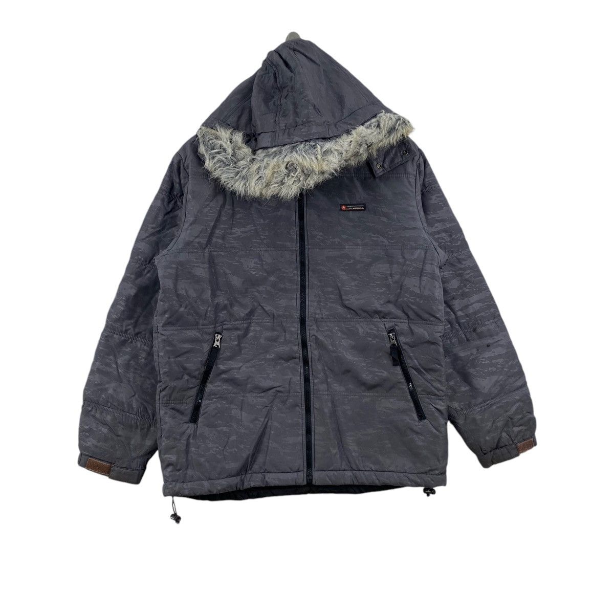 Airwalk × Japanese Brand AIRWALK Skateboard Japanese Brand Hooded Grey Bomber Jacket Size US L / EU 52-54 / 3 - 1 Thumbnail