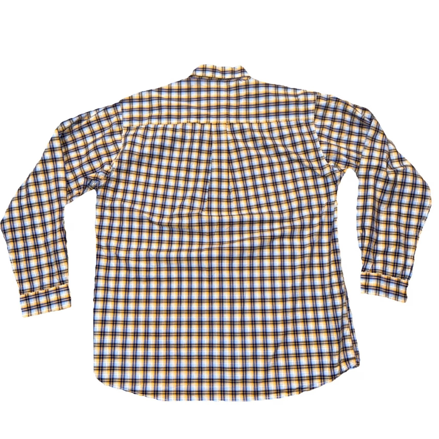Vintage Cinch Shirt Men’s Medium Blue Yellow Plaid Button Up Long Sleeve Western Cowboy Shirt Size US M / EU 48-50 / 2 - 2 Thumbnail