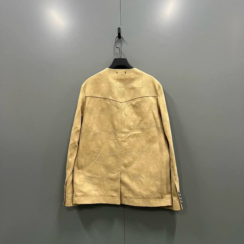 Louis Vuitton Louis Vuitton Khaki checkerboard denim jacket 2501-Nextarro Size US XL / EU 56 / 4 - 2 Thumbnail