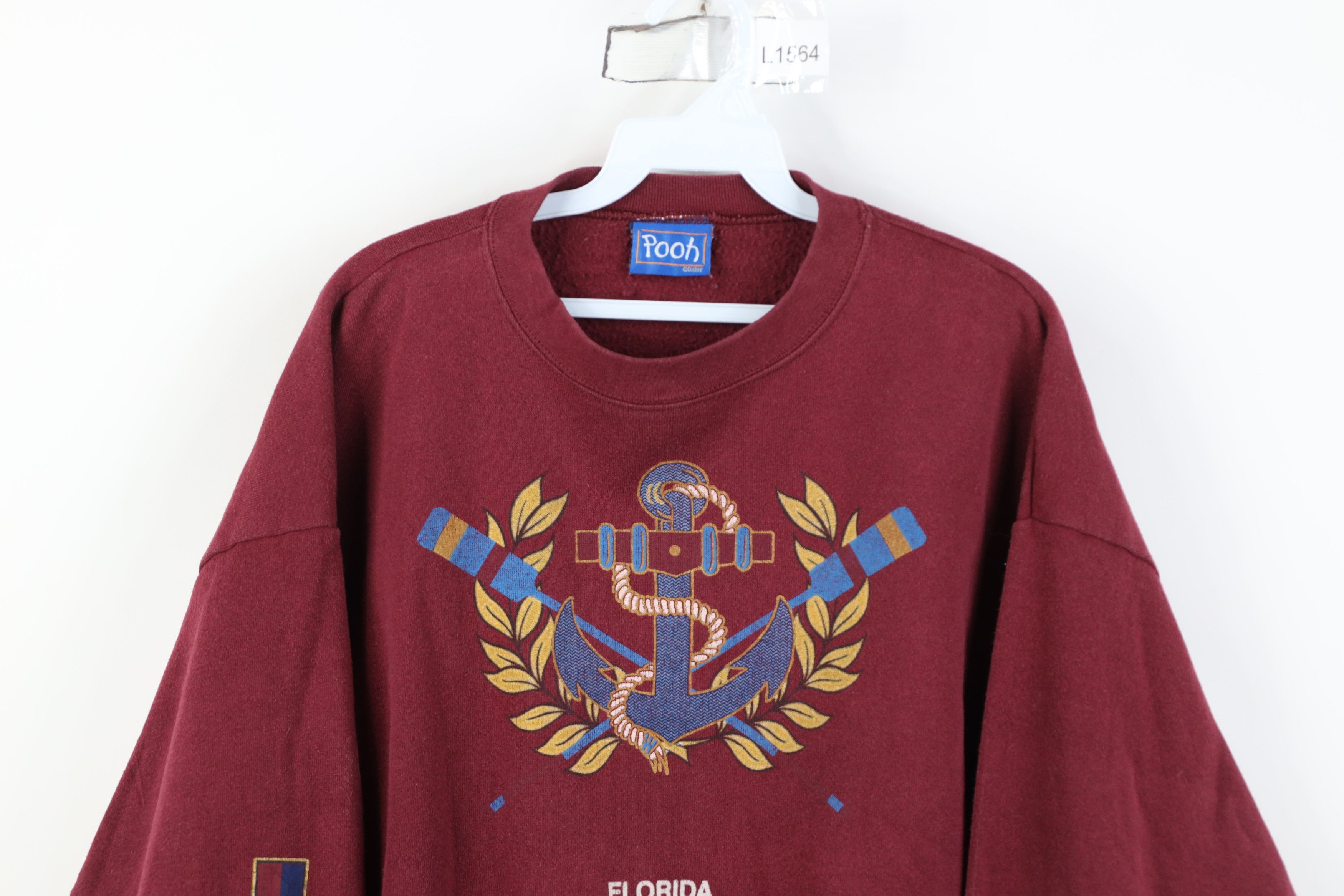 Disney Vintage 90s Disney Winnie the Pooh Florida Boat Sweatshirt Size XXL / US 16-18 / IT 52-54 - 2 Thumbnail
