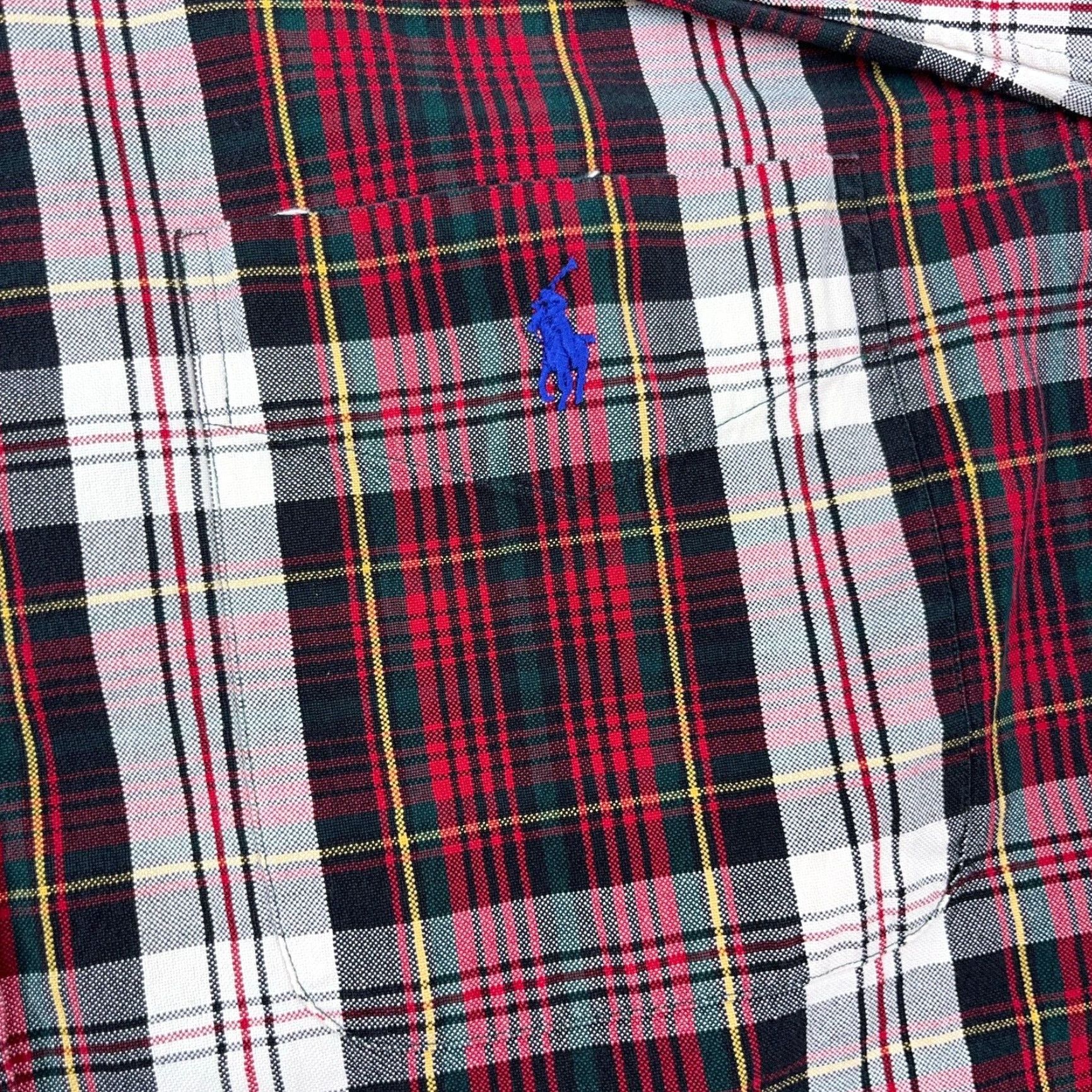 Ralph Lauren Ralph Lauren Shirt Men Large Red Plaid Oxford Cloth Button Up Blaire Pocket P7* Size US XL / EU 56 / 4 - 3 Thumbnail