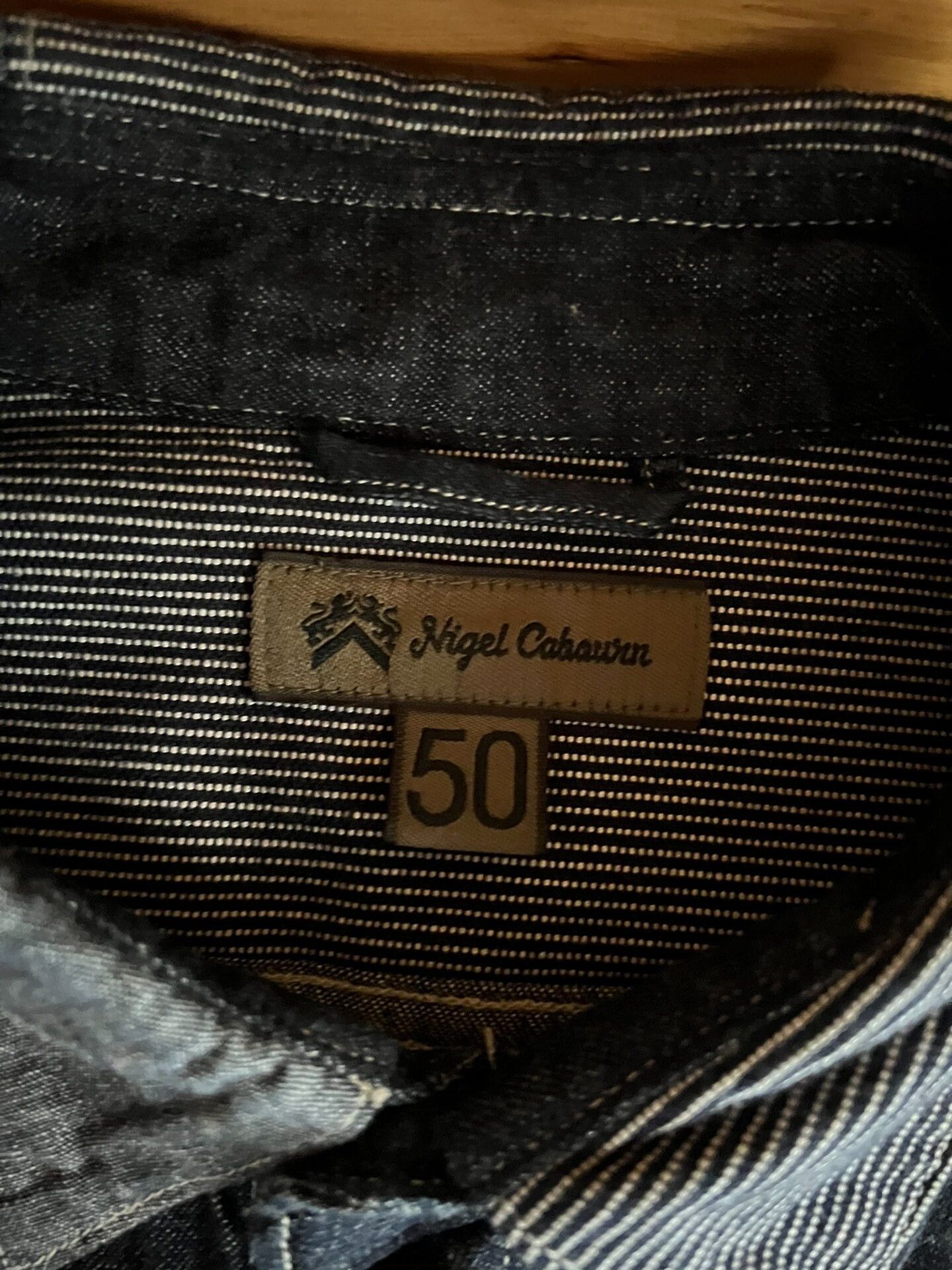 Nigel Cabourn Nigel Cabourn Indigo Patchwork Workwear Shirt Size US M / EU 48-50 / 2 - 8 Thumbnail