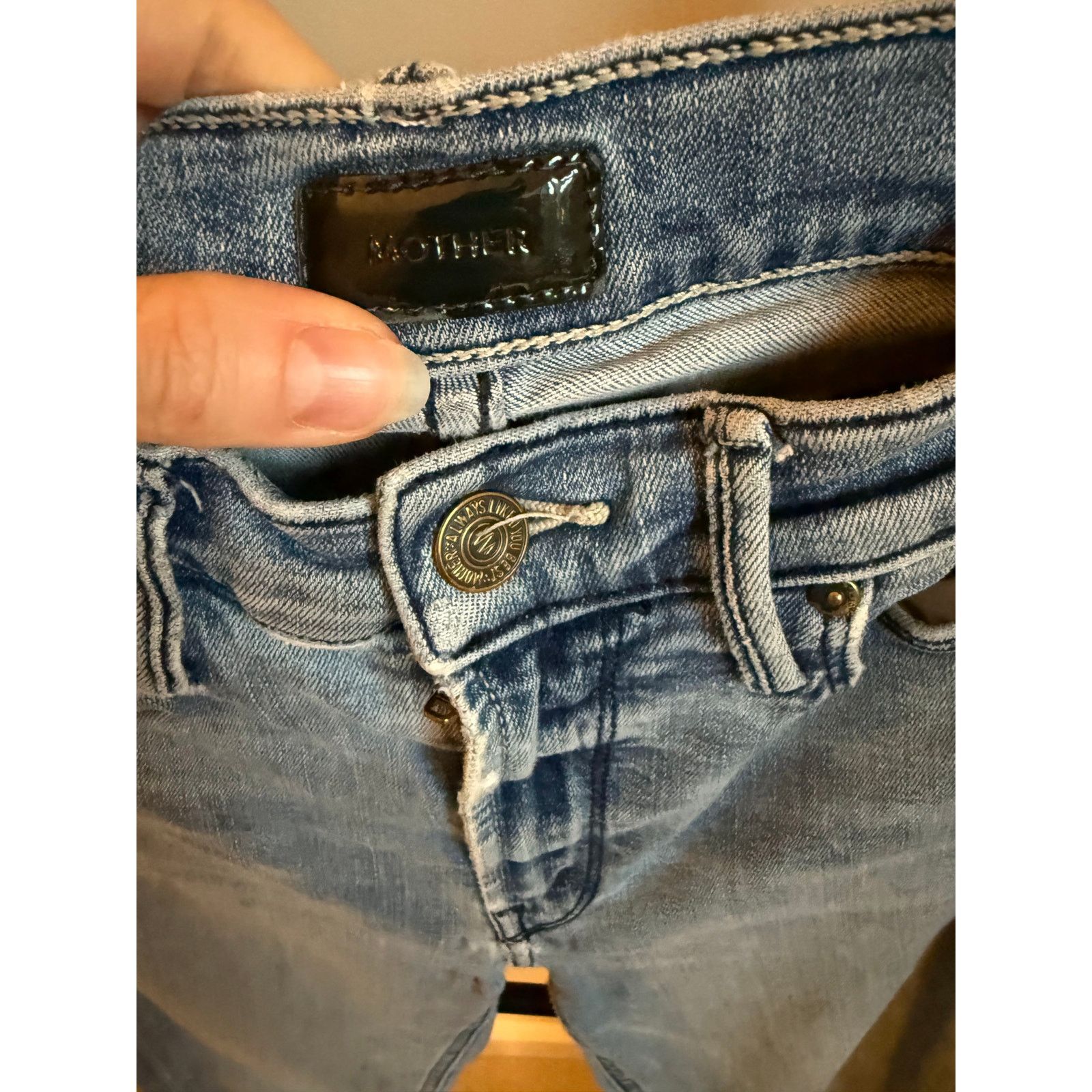 MOTHER Mother Denim High Waisted Jeans - Size 27 - Excellent! Size 27" / US 4 / IT 40 - 4 Thumbnail