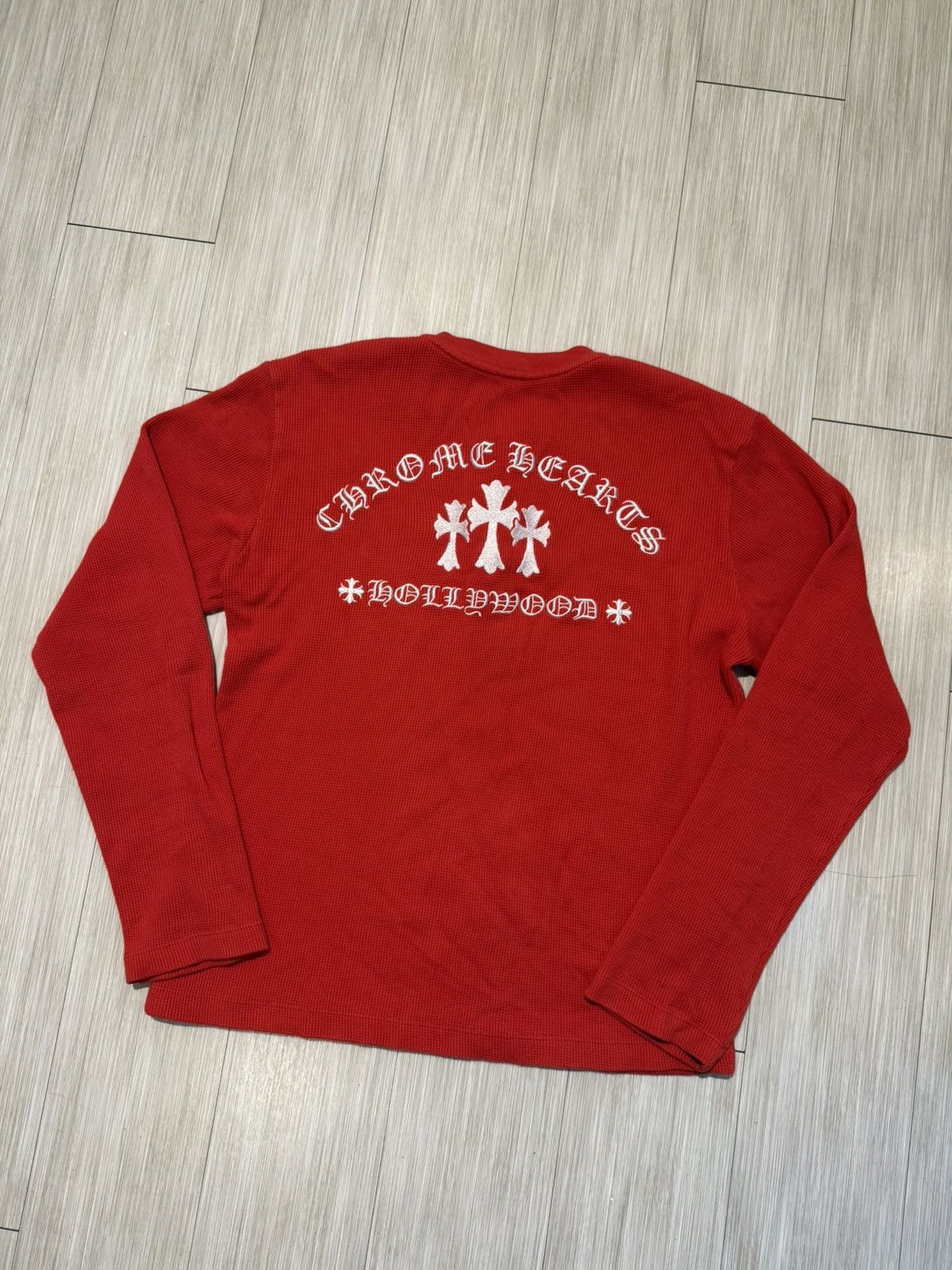 Chrome Hearts Chrome Hearts Triple Cross Thermal Henely Size US M / EU 48-50 / 2 - 1 Thumbnail
