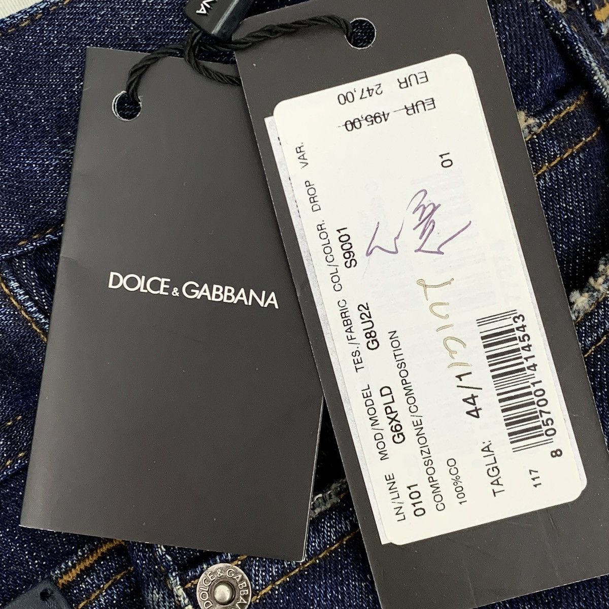 Dolce & Gabbana Dolce & Gabbana Washed Distressed Denim Casual Pants K26WX Size US 30 / EU 46 - 9 Thumbnail