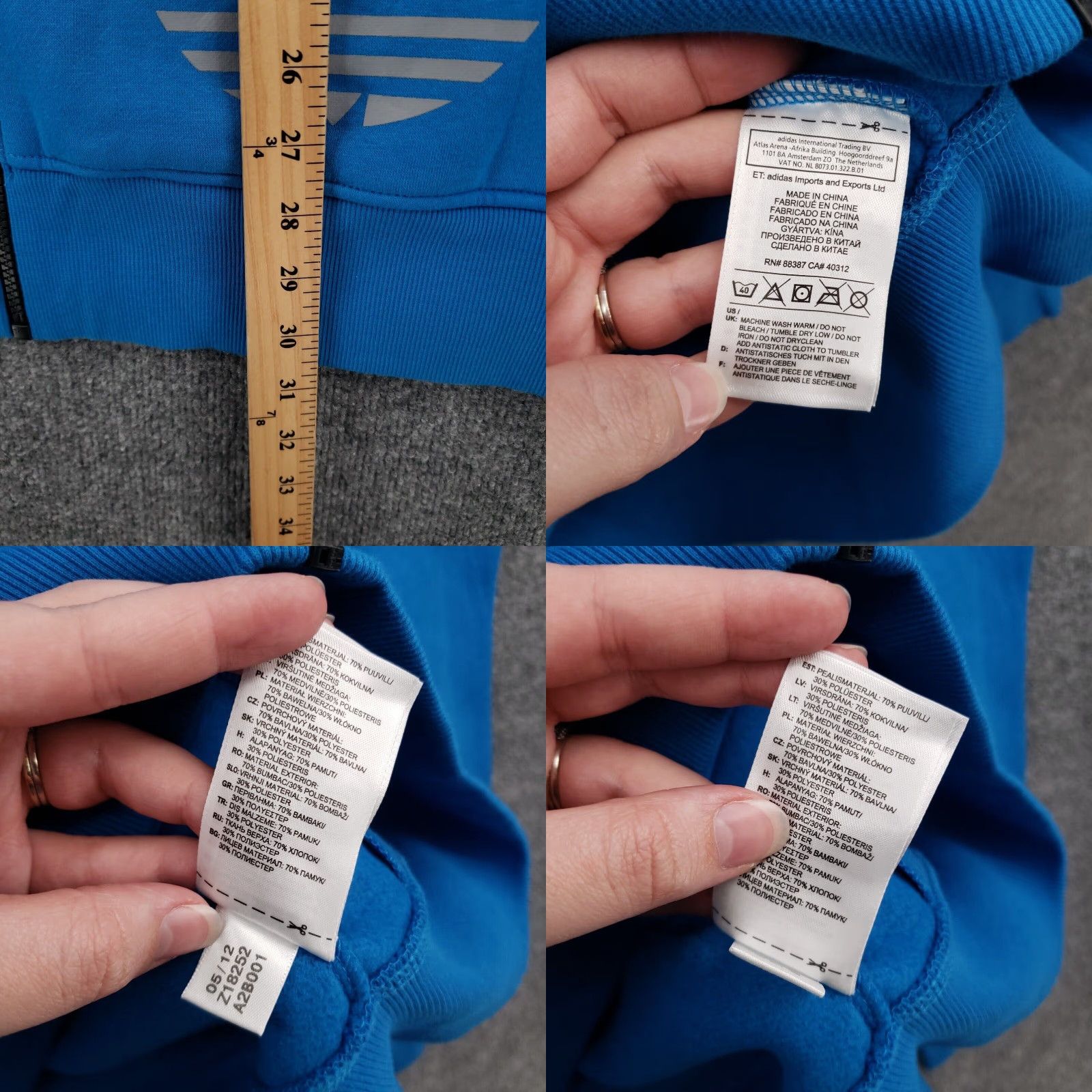 Adidas us 8 to eu zip best sale