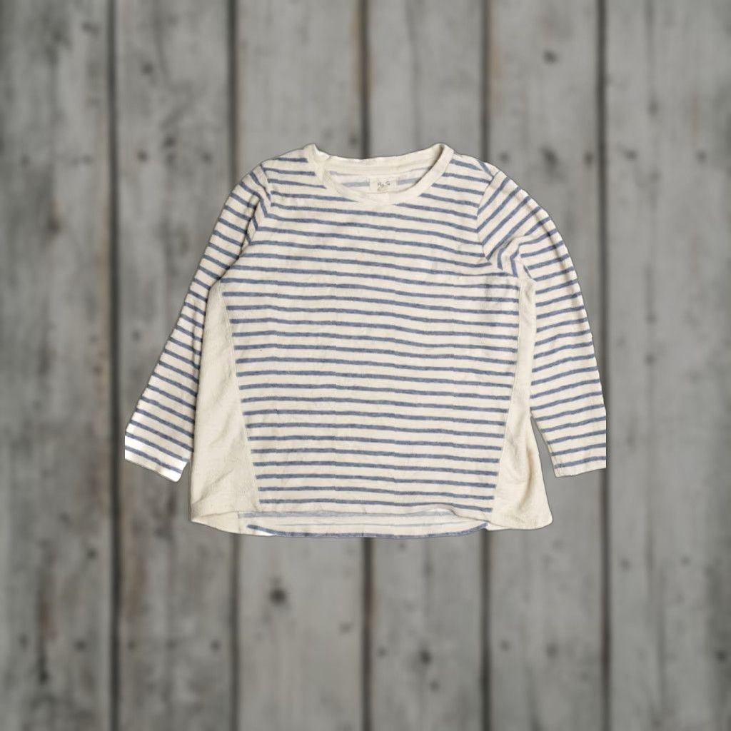 X-LARGE VINTAGE Pen Su Sweater X-Large Blue White Striped Retro Fashion Mens Size XL / US 12-14 / IT 48-50 - 1 Thumbnail