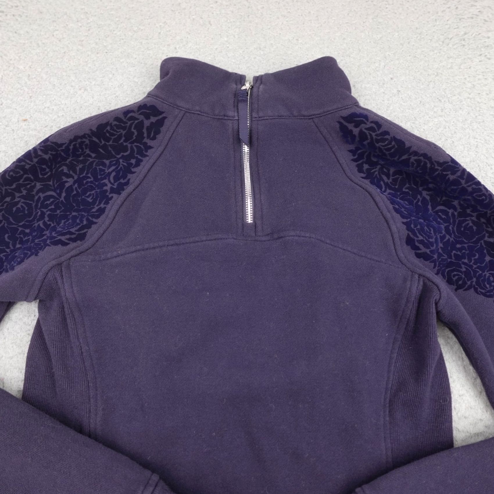 Lululemon Lululemon Pullover Womens 4 Velvet Rose Embossed Half Zip Sweatshirt Jacket Size S / US 4 / IT 40 - 3 Thumbnail
