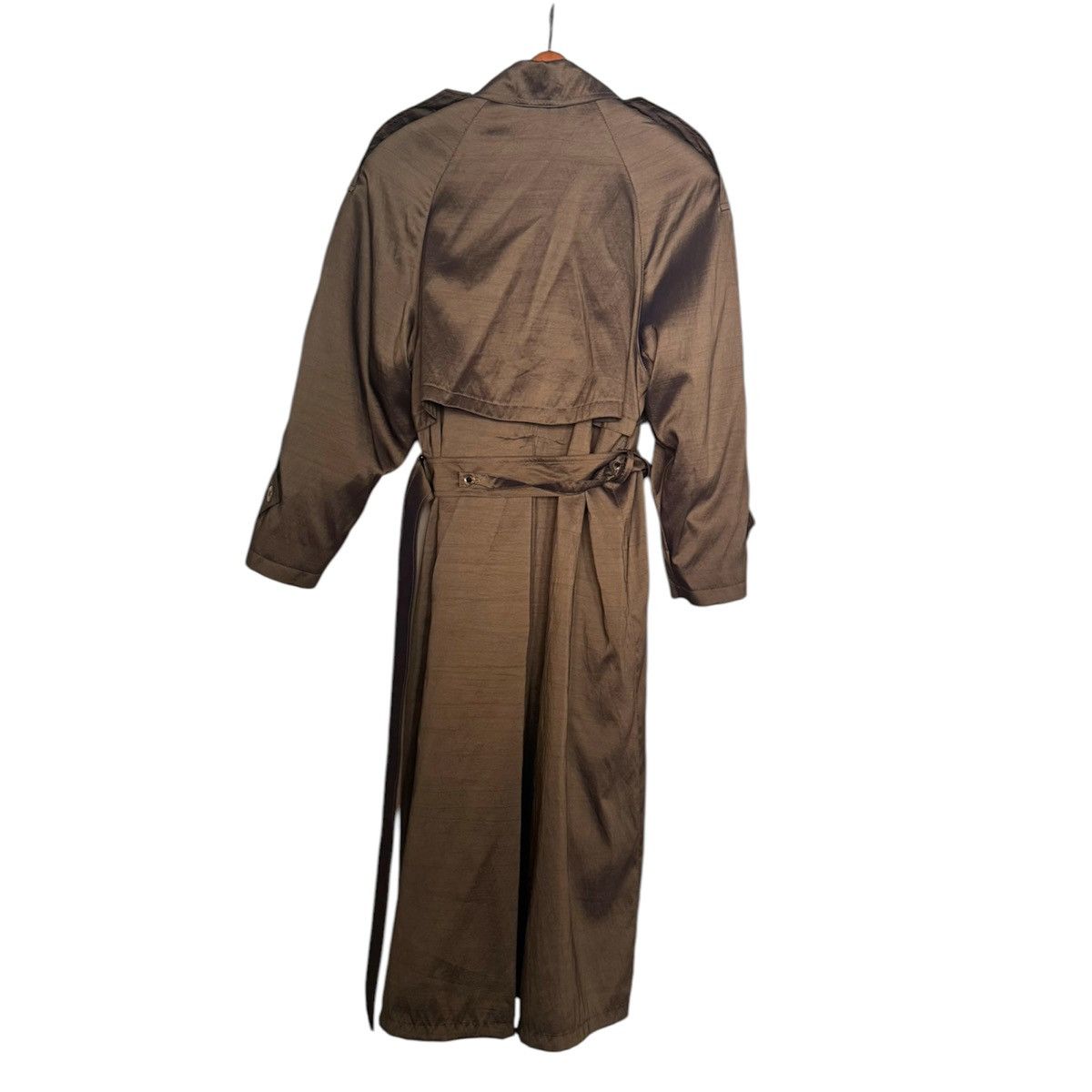 Jones New York × Vintage Vintage Jones New York Olive Double Breasted Trench Coat Size M / US 6-8 / IT 42-44 - 2 Thumbnail