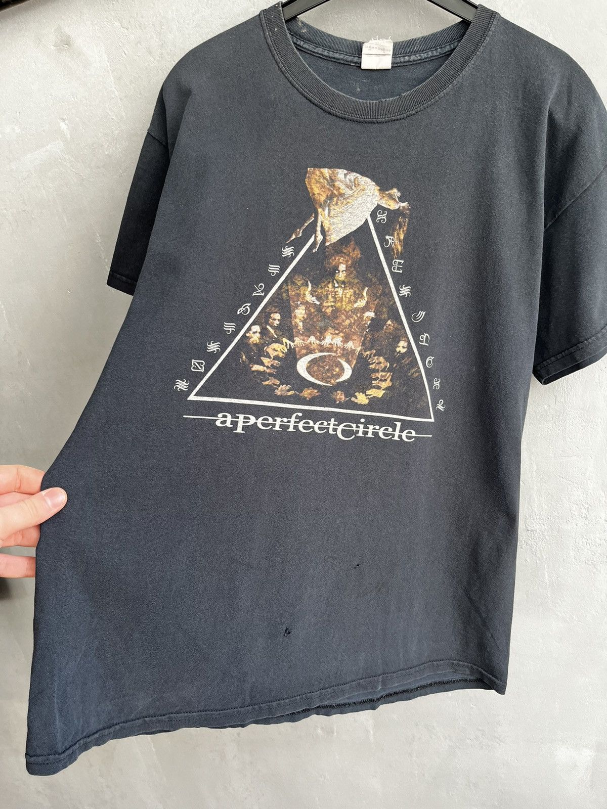 Band Tees × Vintage Vintage A Perfect Circle Band Tee T Shirt 2000 Y2K Size US L / EU 52-54 / 3 - 4 Thumbnail