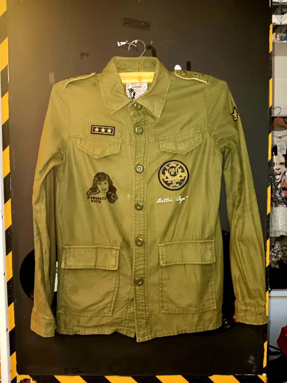 SLY SLY X BETTIE PAGE ARMY MILITARY STYLE JACKET Size US S / EU 44-46 / 1 - 1 Thumbnail