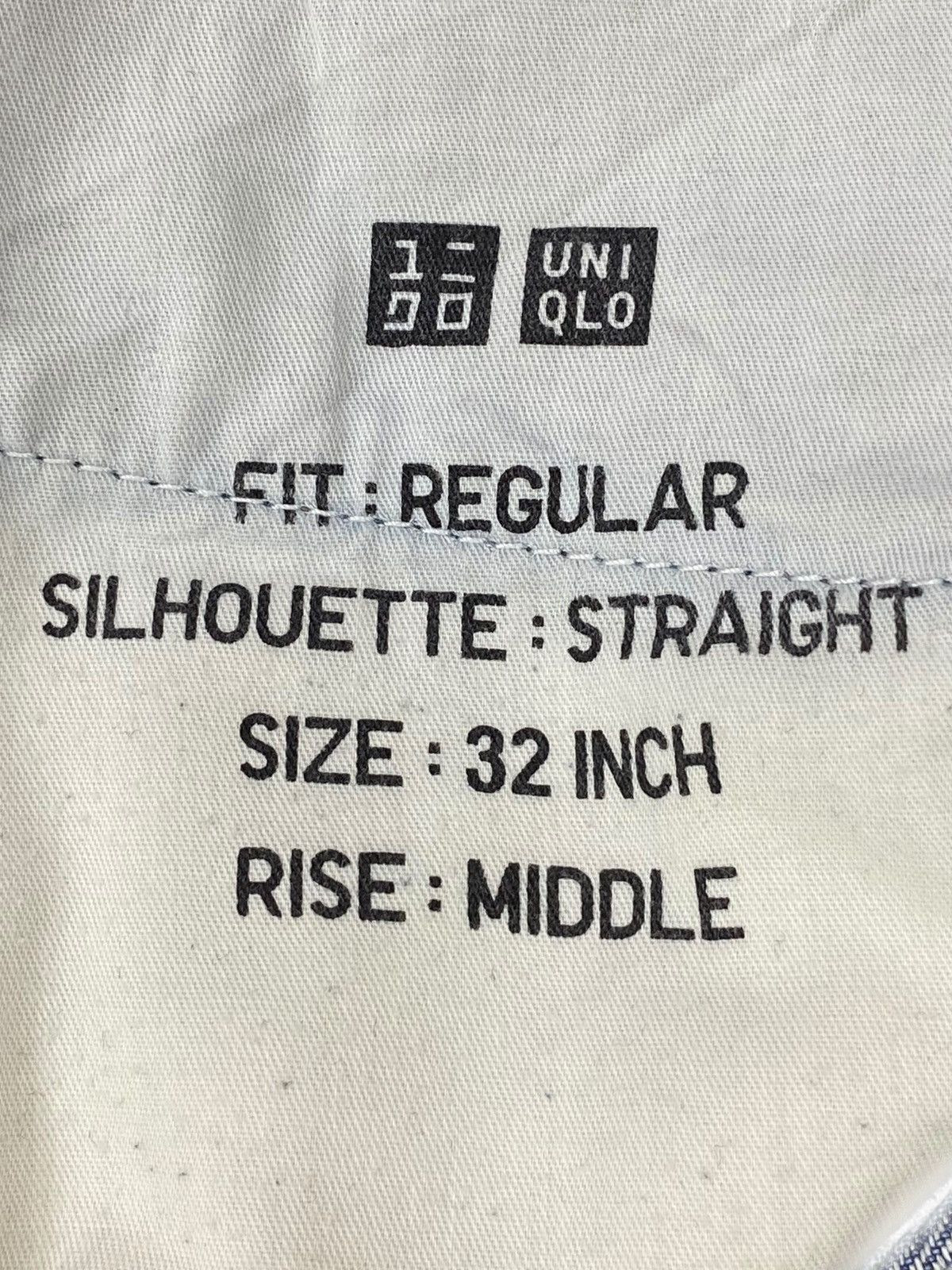 Uniqlo Uniqlo Acid Blue Wash Regular Straight Leg Jeans Size US 33 - 11 Thumbnail