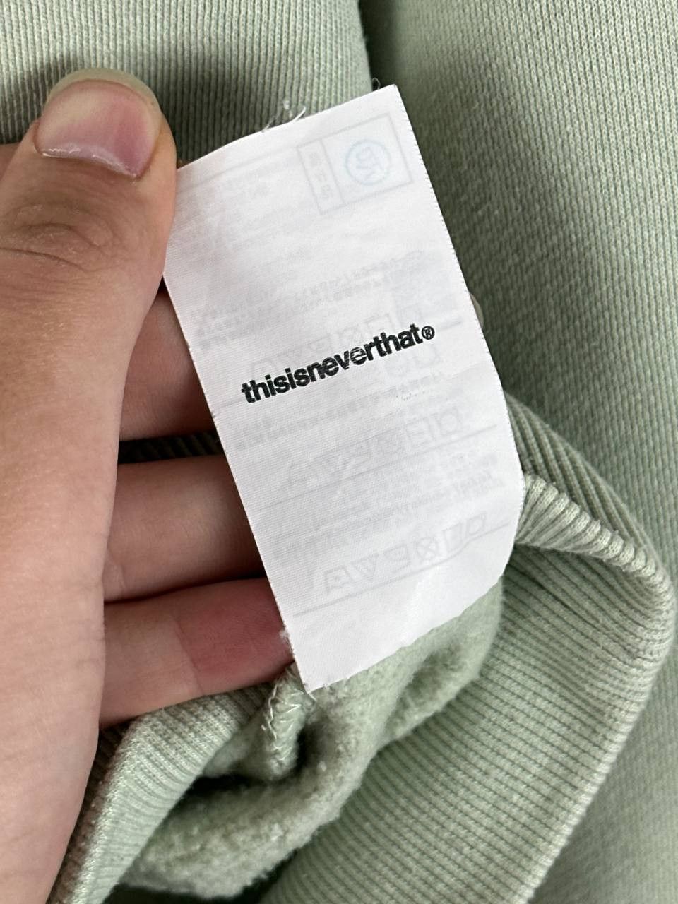 thisisneverthat Thisisneverthat Japan Streetwear Mint Green Sweatshirt Size US M / EU 48-50 / 2 - 10 Thumbnail