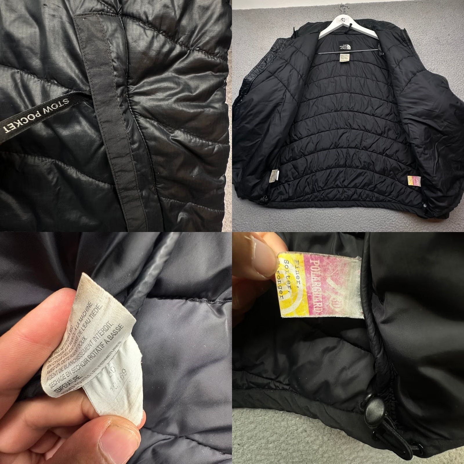 The North Face VINTAGE The North Face PolarGuard Puffer Full Zip Jacket Mens Large Black Nylon Jacket Size US L / EU 52-54 / 3 - 9 Thumbnail