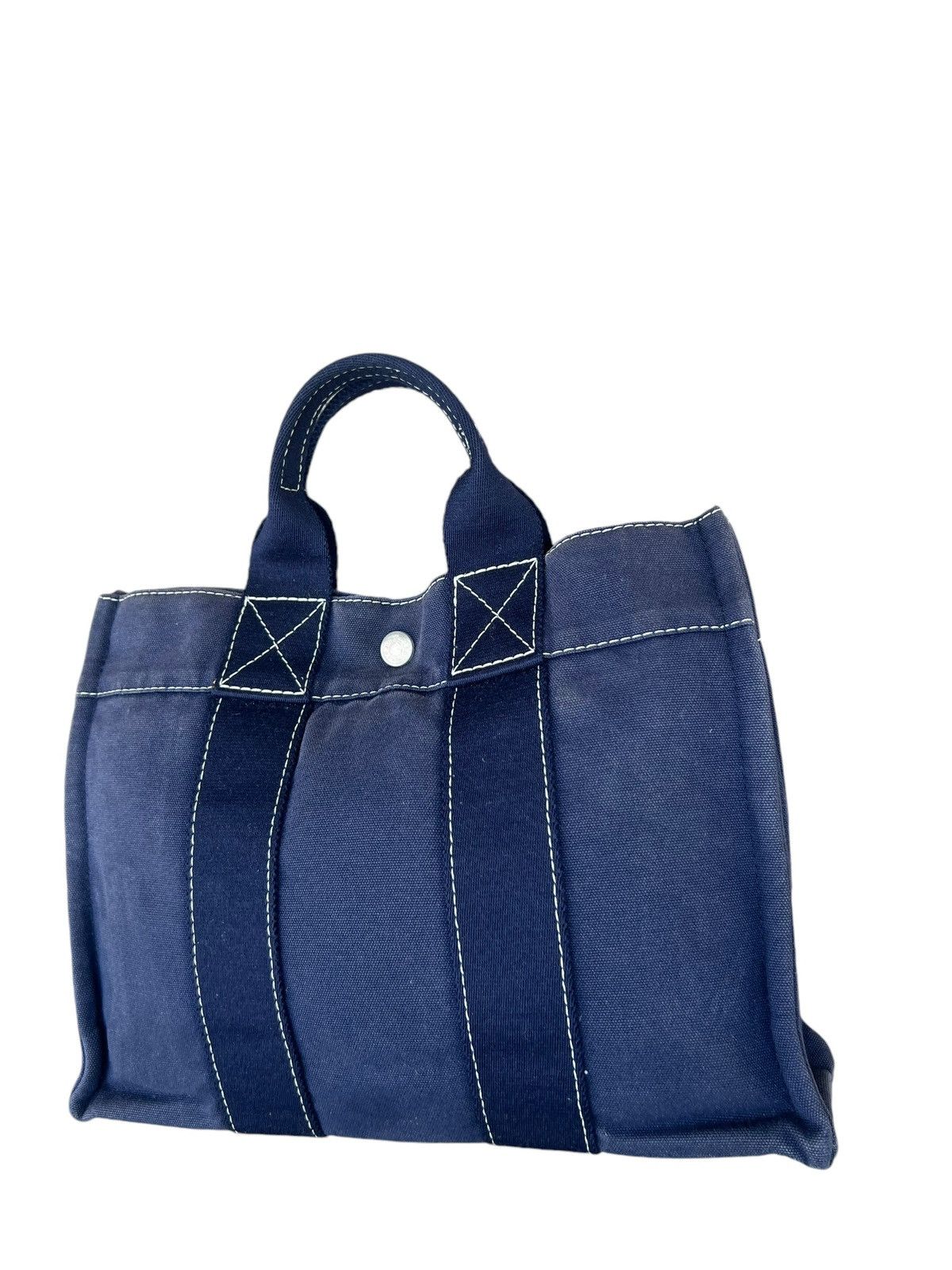 Hermes Vintage Hermes Fourre Tout Faded Blue Mini Tote Bag Size ONE SIZE - 9 Thumbnail
