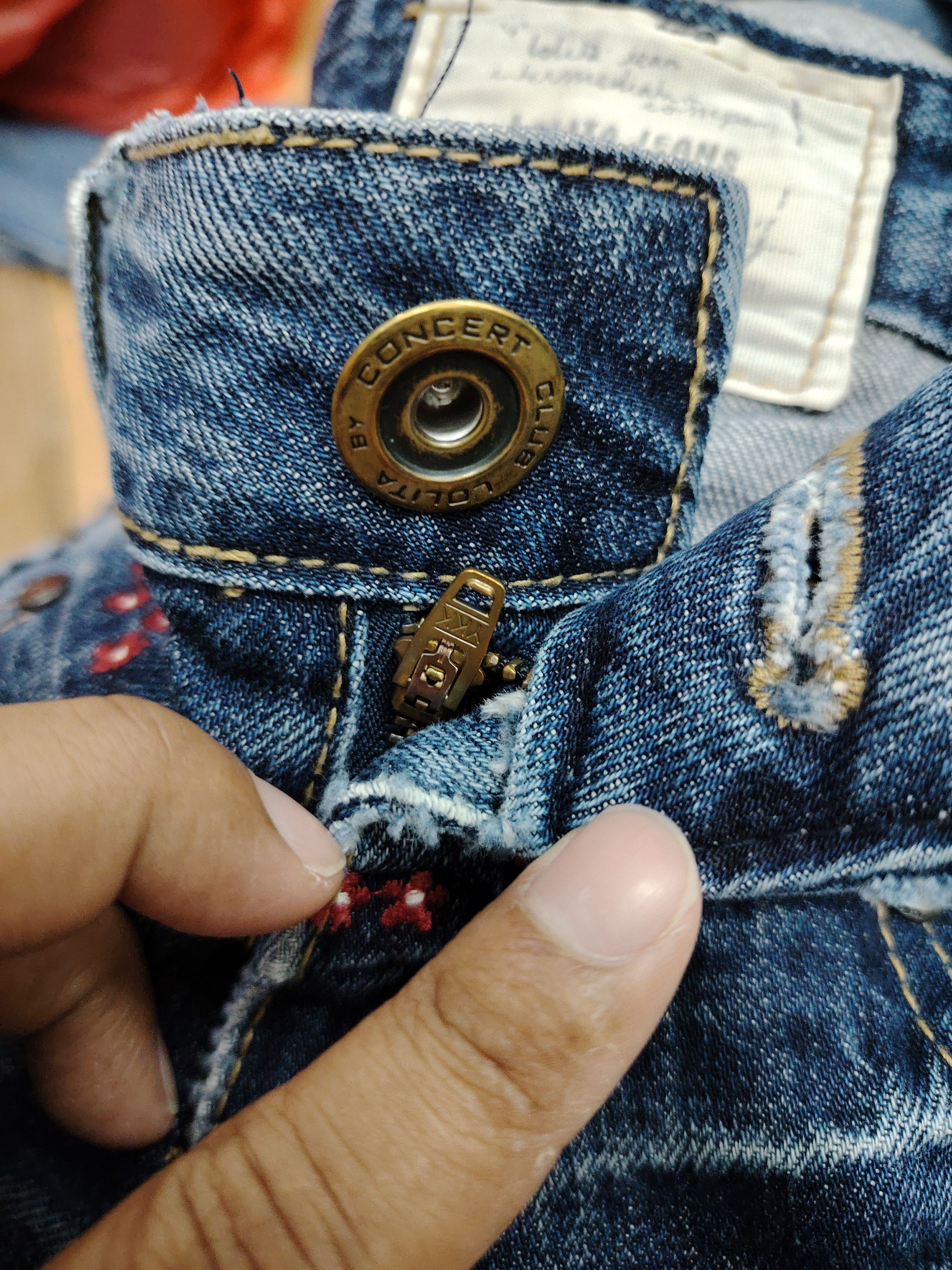 Japanese Brand 💥BEST OFFER 💥VINTAGE LOLITA BY CONCERT CLUB BOOTCUT DENIM Size 30" / US 8 / IT 44 - 9 Thumbnail