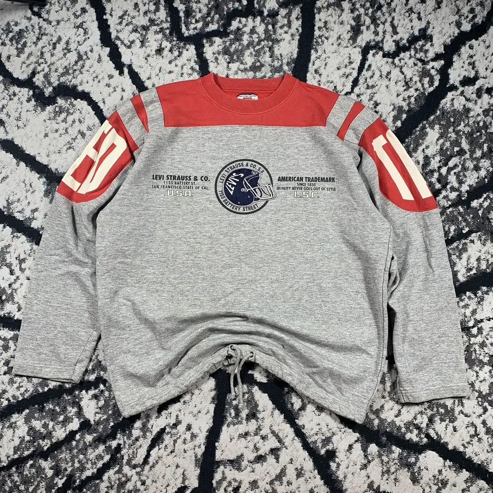 Levi's Vintage 90’s Levi’s Baseball USA Sweatshirt Embroidery Size US XL / EU 56 / 4 - 1 Thumbnail