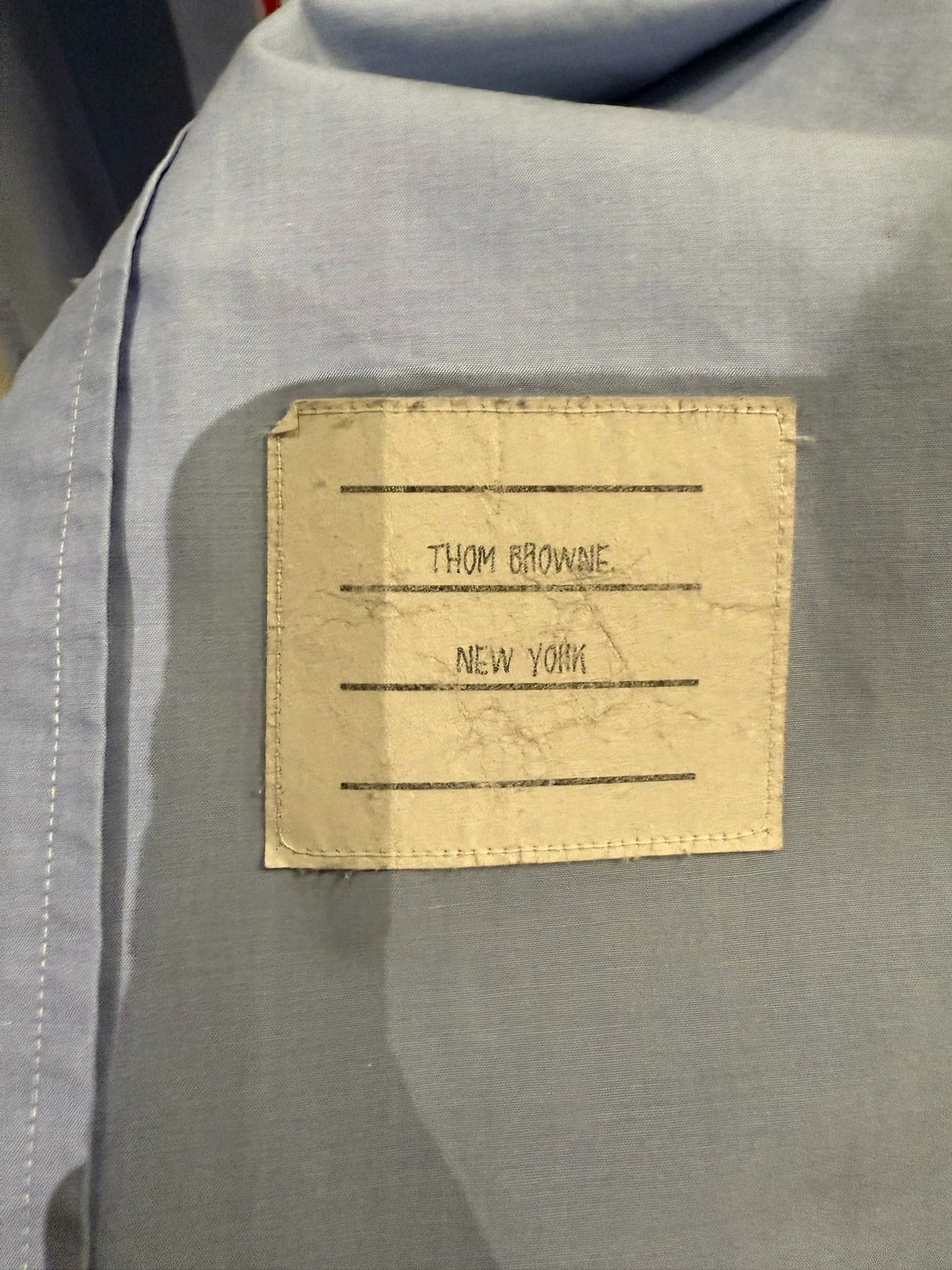 Thom Browne Thom Browne Classic Tri-Color Placket Poplin Shirt 00 Size US XXS / EU 40 - 4 Thumbnail
