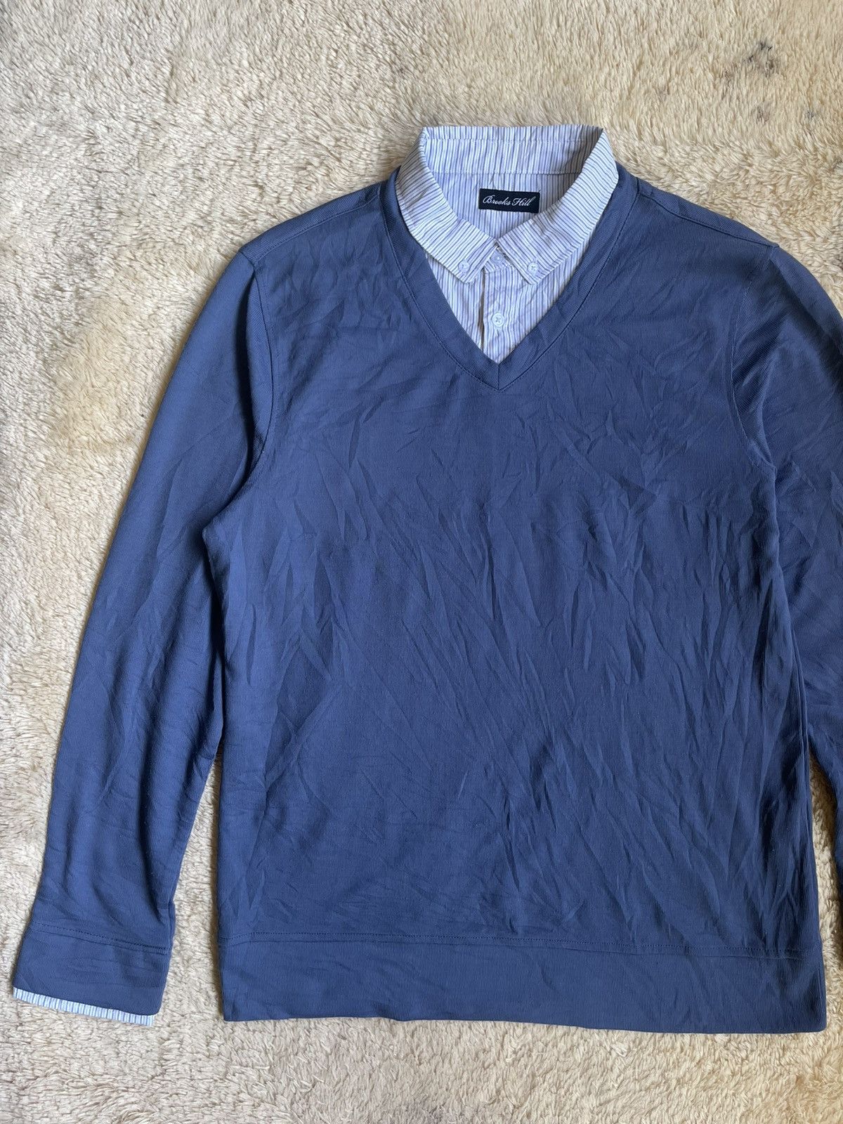 Japanese Brand Japan Grunge Double Layer Brooks Hill Longsleeve Size US L / EU 52-54 / 3 - 2 Thumbnail