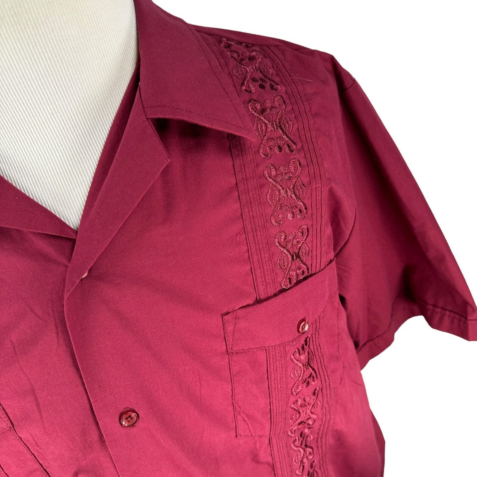 The Unbranded Brand West Line Yucatan Mexico Shirt Men 2XL Red Smoking Lounge Size US XXL / EU 58 / 5 - 2 Thumbnail
