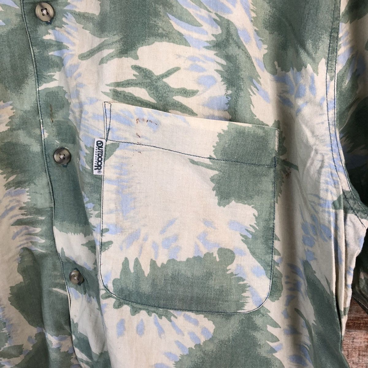Other Outdoor Life Green camo leaf Shirt #A2315 Size US L / EU 52-54 / 3 - 9 Thumbnail