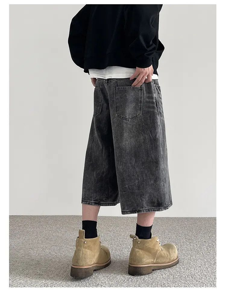 Japanese Brand × Jean Baggy Denim Shorts, Jean Shorts Size US 30 / EU 46 - 2 Thumbnail