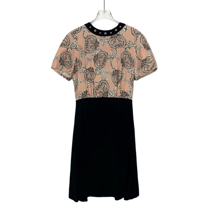 Louis Vuitton Louis Vuitton Color-block printed round neck mulberry silk Size XS / US 0-2 / IT 36-38 - 1 Thumbnail