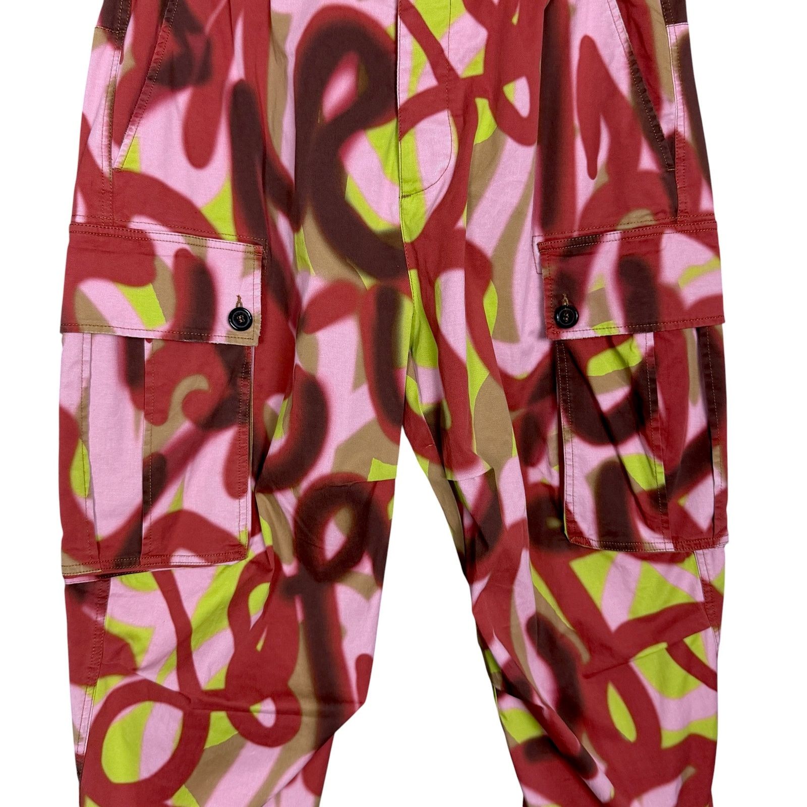 Dsquared2 Dsquared2 Graffiti Print Men Size 48 Cargo Pants $916 Retail Size US 31 - 4 Thumbnail