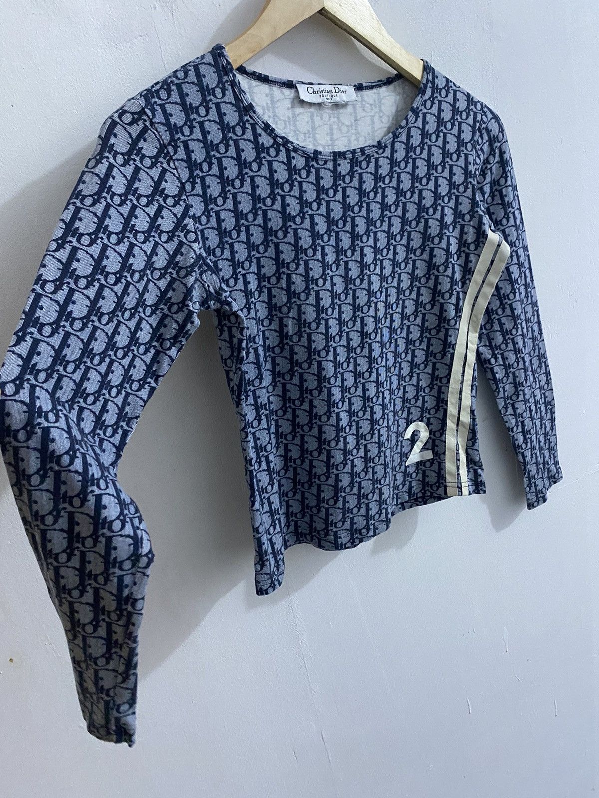 Christian Dior Monsieur Christian Dior Oblique Monogram Cropped Long Sleeves Size XS / US 0-2 / IT 36-38 - 2 Thumbnail