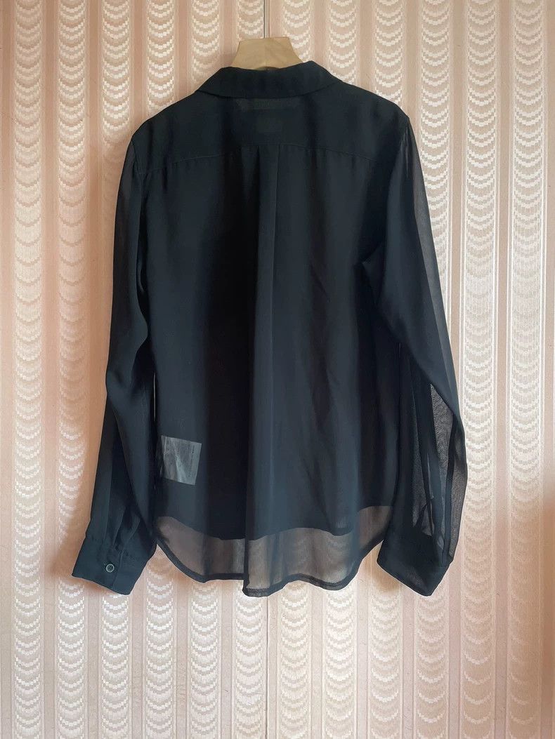 Comme des Garcons Comme Des Garcons Black See-Through Yarn Front Shirt Size M / US 6-8 / IT 42-44 - 3 Thumbnail