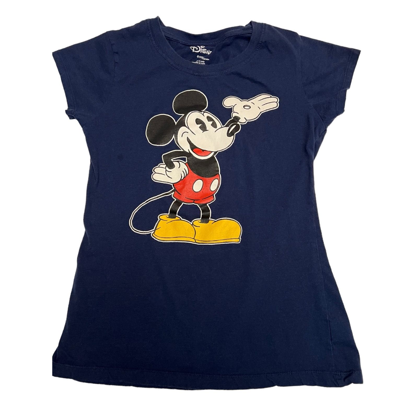 Disney Disney Mickey Mouse Navy Blue Graphic T-Shirt - Size M Size M / US 6-8 / IT 42-44 - 1 Thumbnail