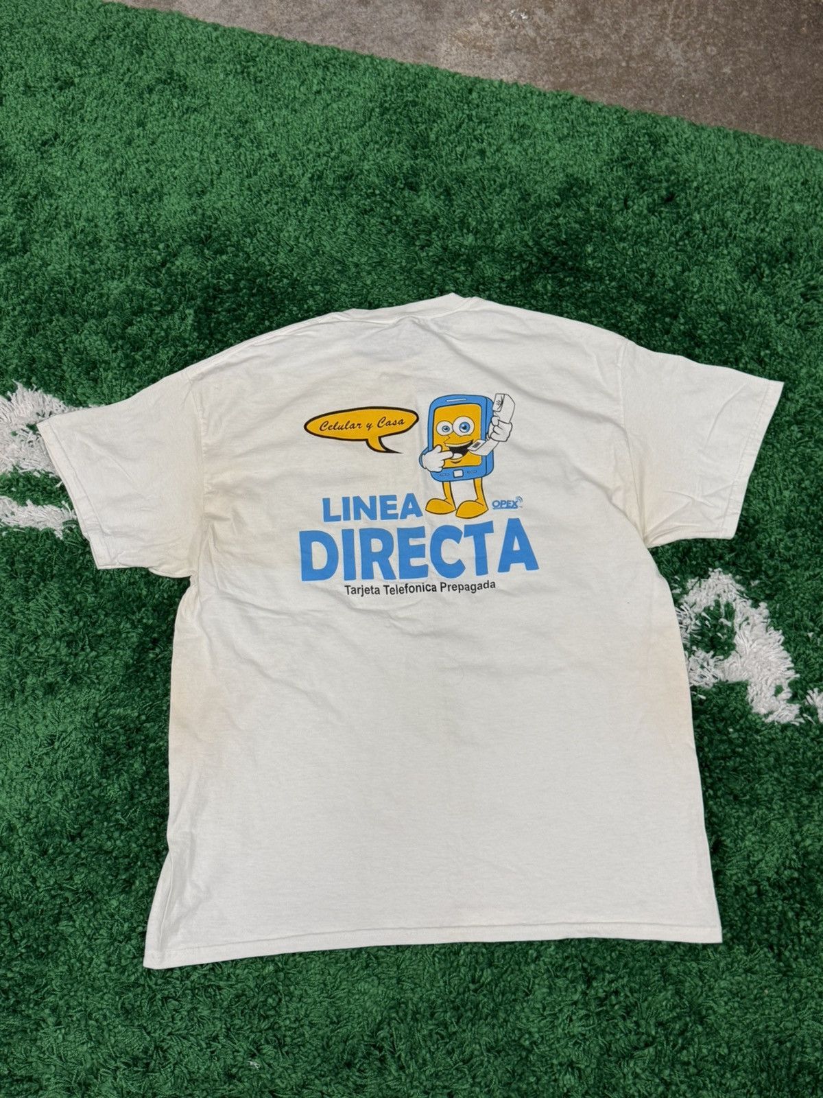 Gildan Vintage Mexico Spanish Phone Internet Tee White XL 90s Size US XL / EU 56 / 4 - 1 Thumbnail