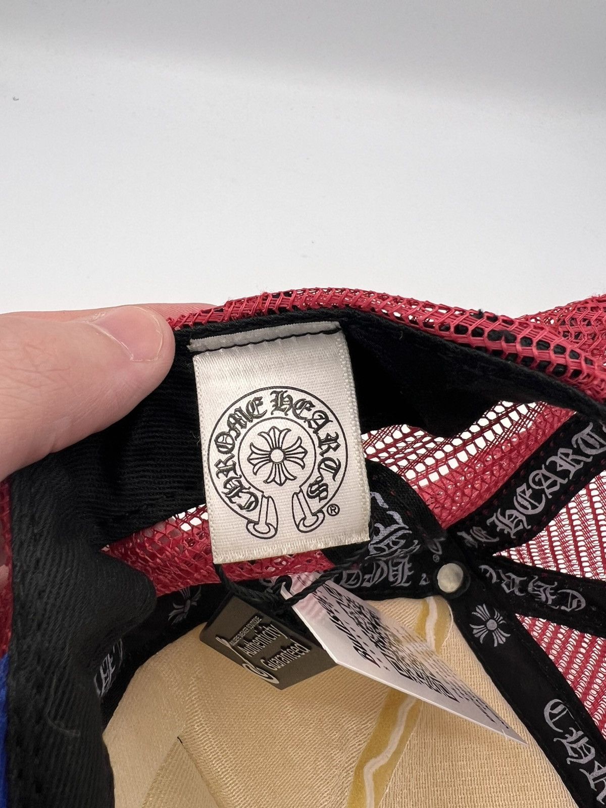 Chrome Hearts Chrome Hearts Red/White/Blue Trucker Hat Size ONE SIZE - 4 Thumbnail