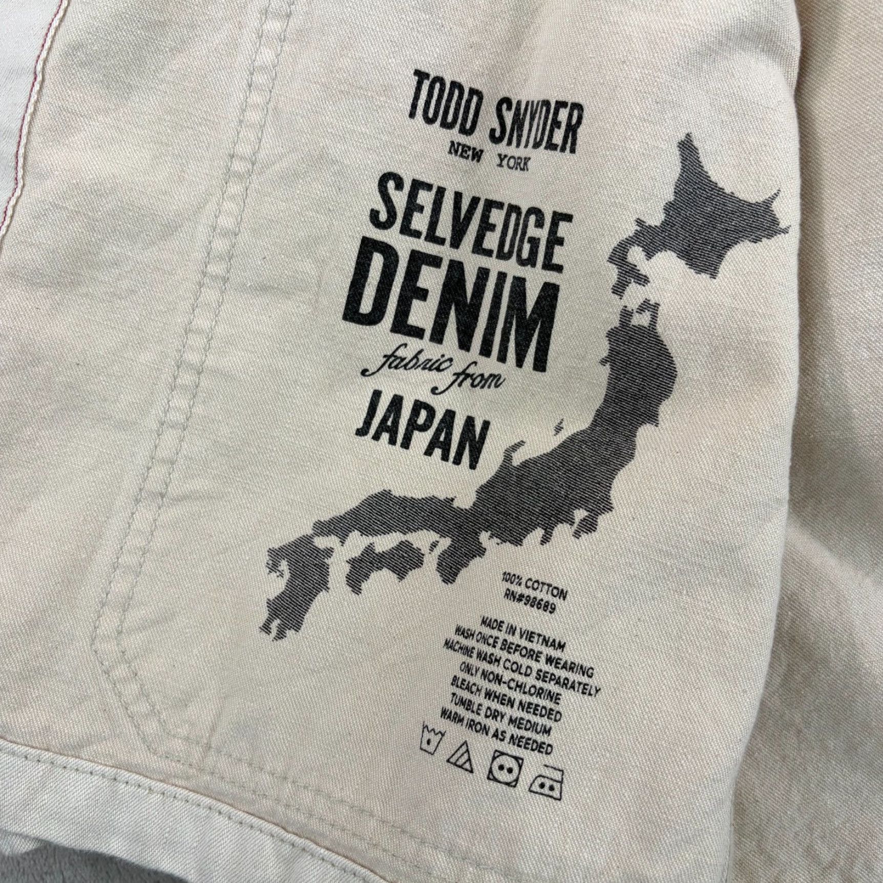 Todd Snyder TODD SNYDER Lightweight Japanese Selvedge Chore Coat in Canvas Men M Ivory 11.5 oz Denim Chore Coat Pockets Baggy Casual Womens Mens Size US M / EU 48-50 / 2 - 5 Thumbnail