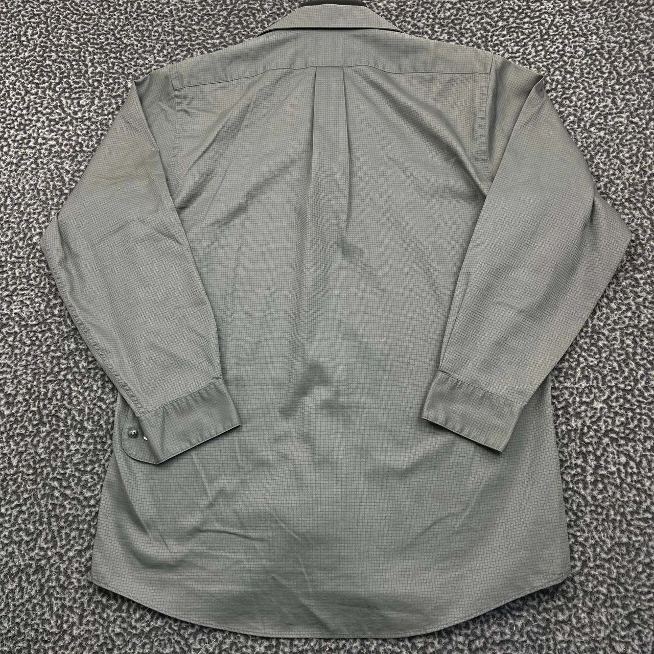 The Unbranded Brand Van Heusen Button Down Men Grey Check Front Chest Pocket M Size US M / EU 48-50 / 2 - 2 Thumbnail