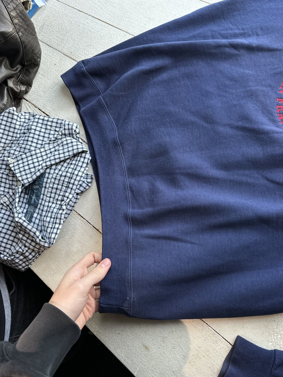 Vintage SAN FRANCISCO🚨 BIG LOGO USA BLUE OVERSIZED SWEATSHIRT RARE Size US L / EU 52-54 / 3 - 4 Thumbnail