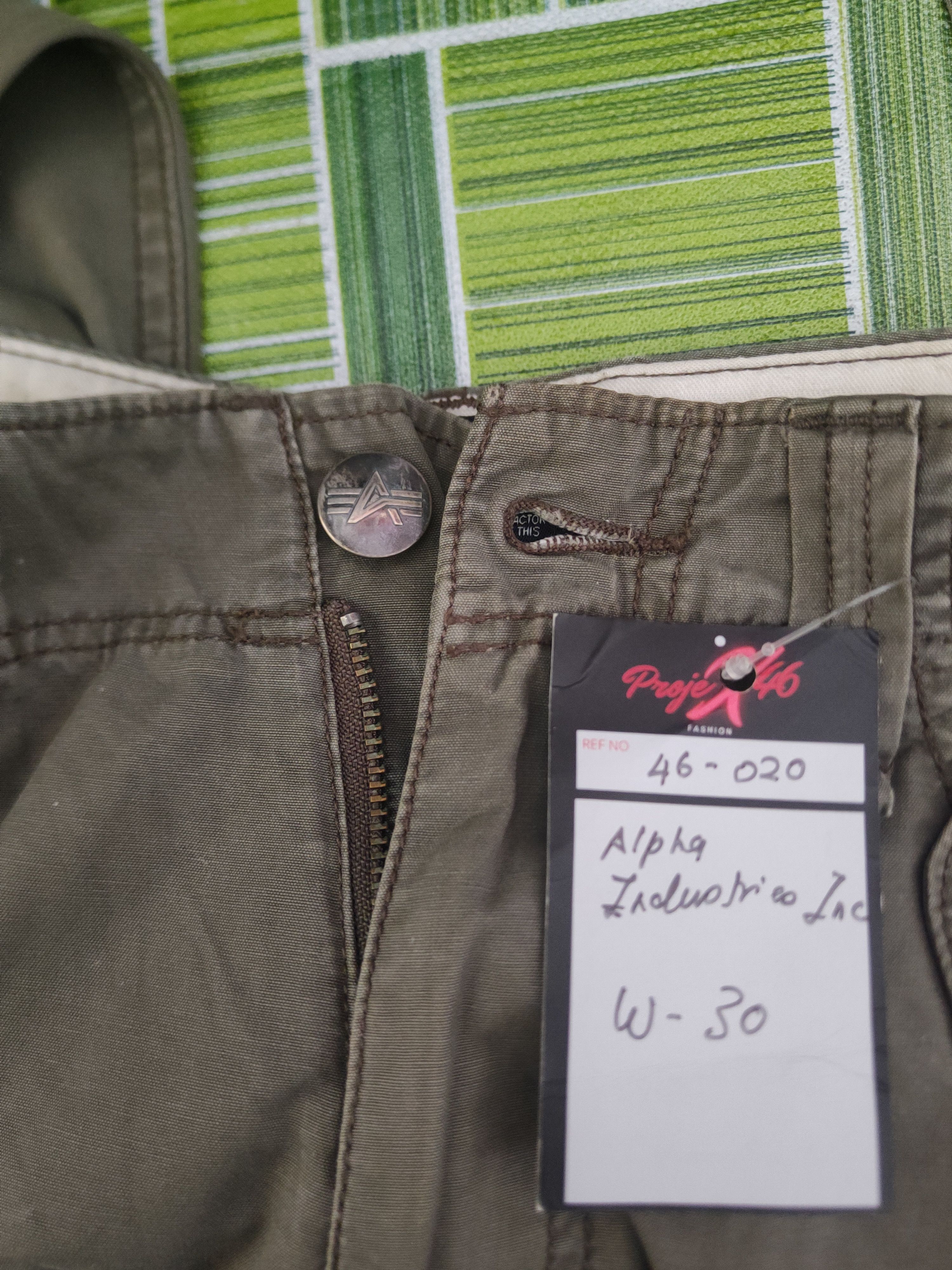 Alpha Industries DL Alpha Industries Olive Multipocket Cargo Pants #46-020 Size US 29 - 16 Thumbnail