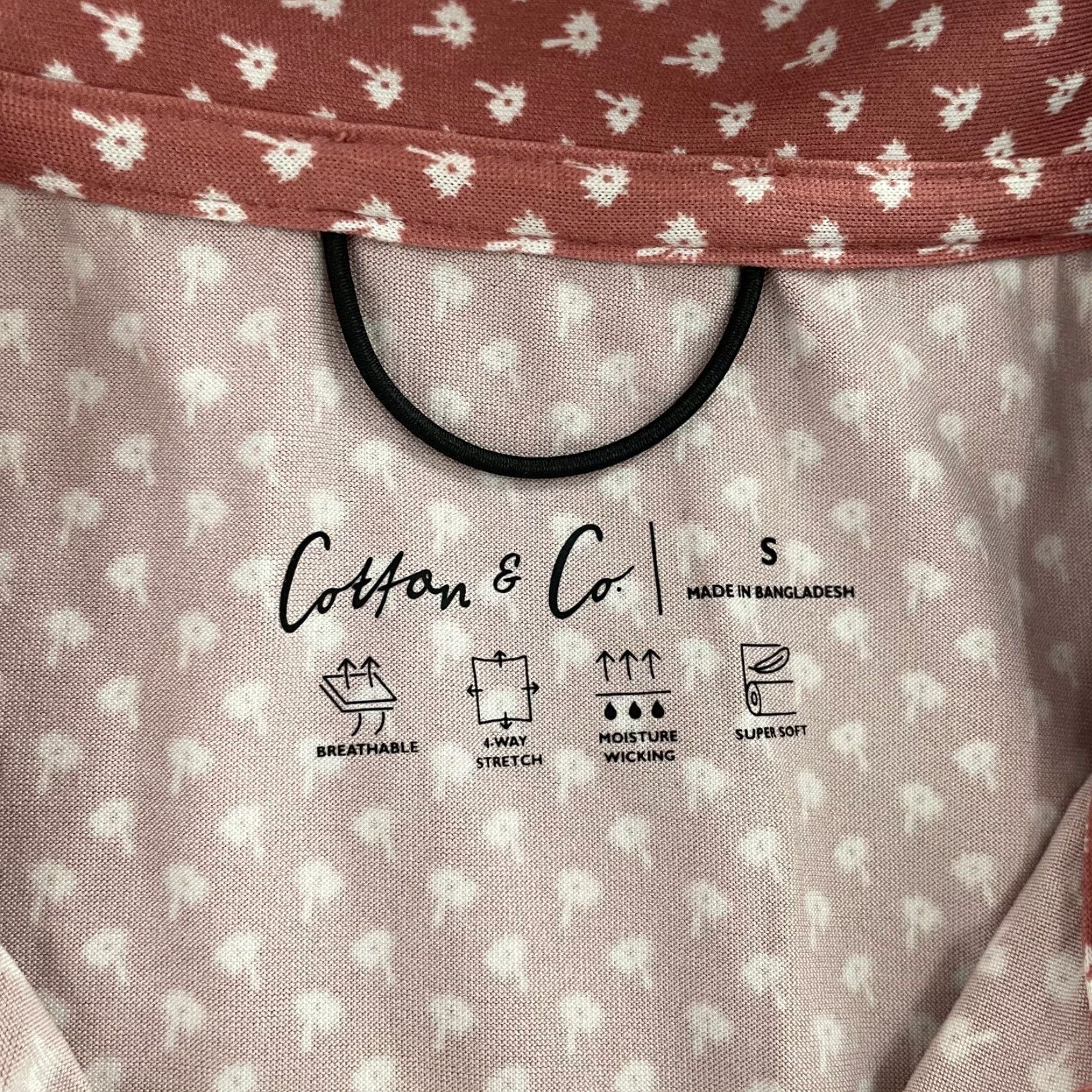 CO Cotton and Co Polo Shirt Adult Small Pink Palm Tree Breathable Wicking Stretch S Geometric Linen? No. Size US S / EU 44-46 / 1 - 4 Thumbnail