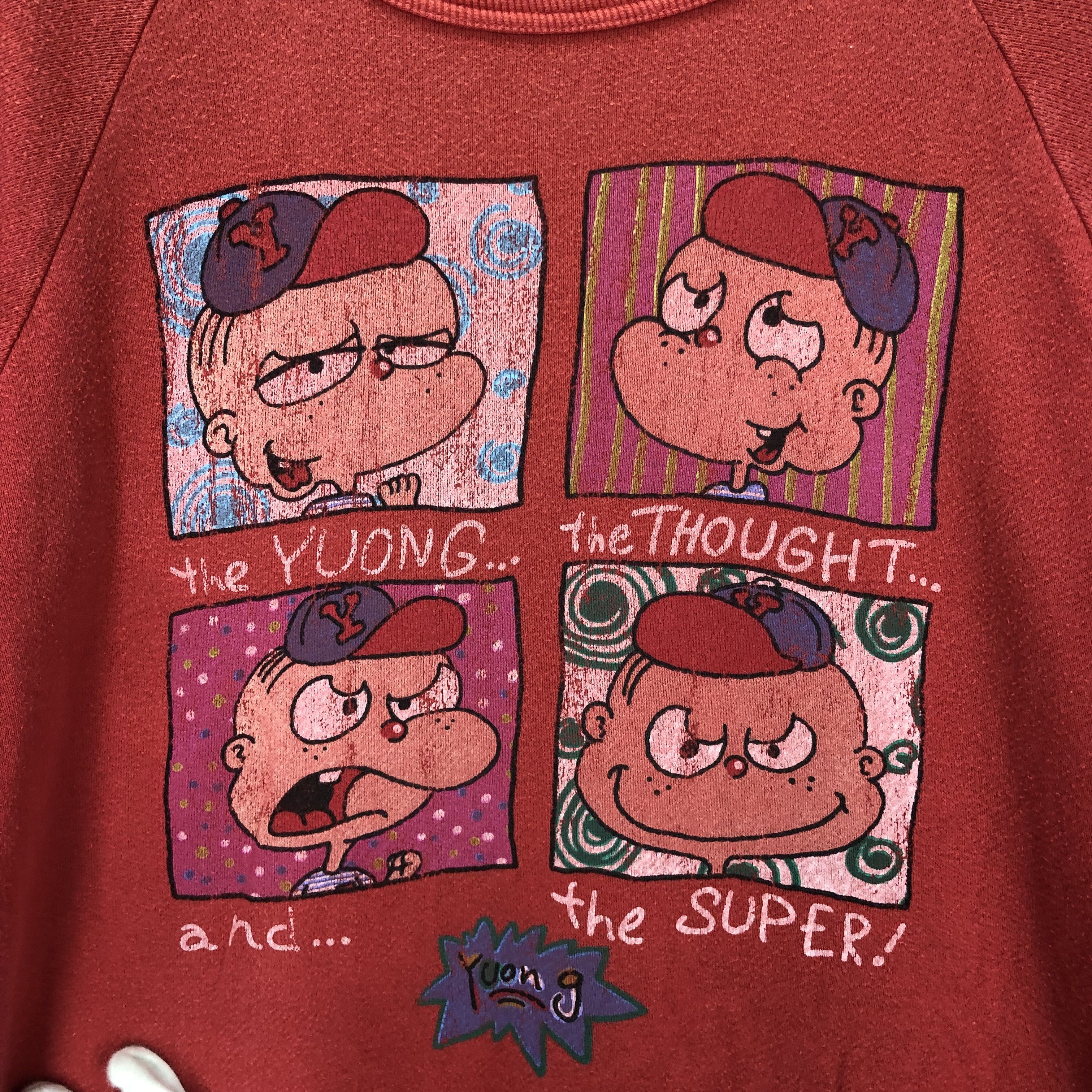 Japanese Brand THE YUONG by CRAZY GO GO Crew Neck Sweatshirt #1683/05 Size US M / EU 48-50 / 2 - 2 Thumbnail