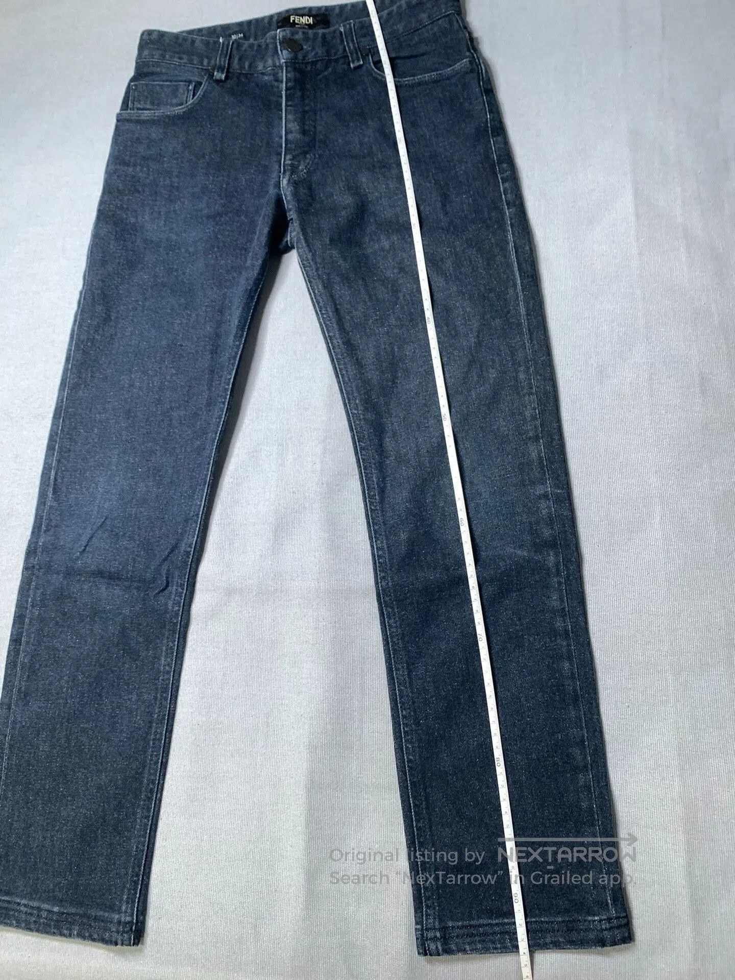 Fendi Fendi Calfskin Face Logo Washed Jeans. Size US 30 / EU 46 - 8 Thumbnail