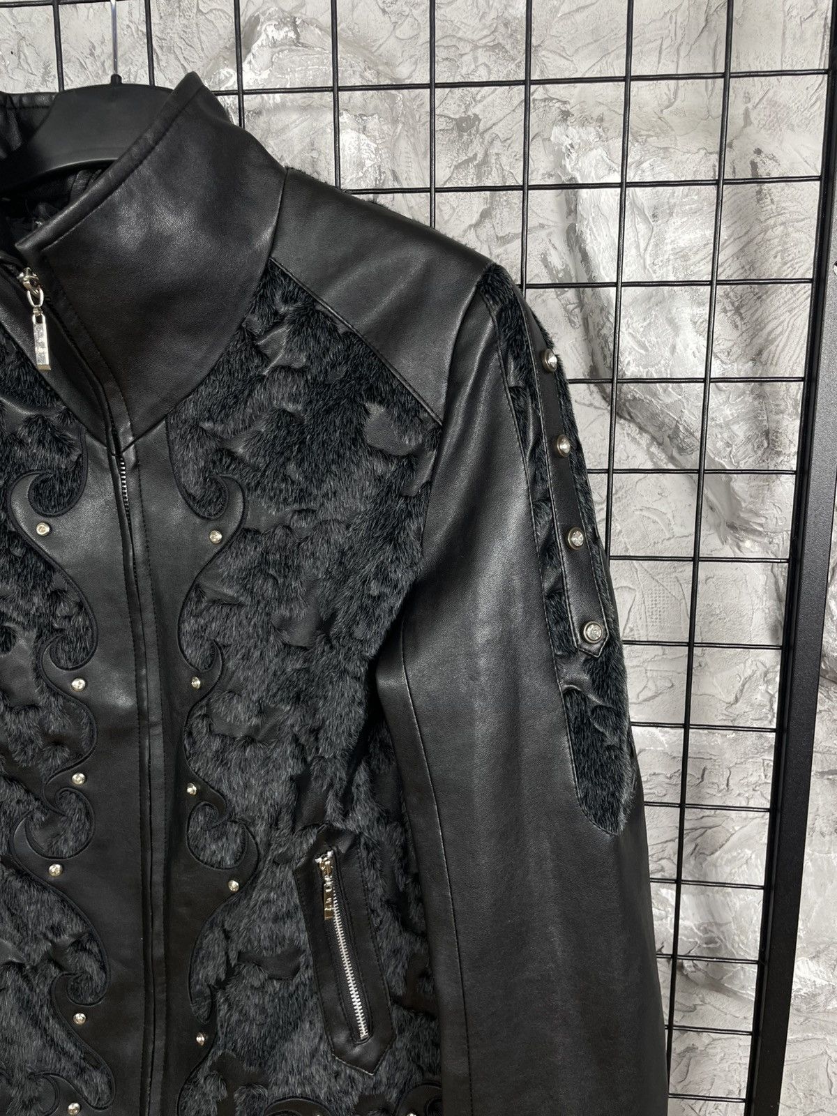 If Six Was Nine Archive Y2K Faux Leather Fur Jacket Vamp Kmrii LGB Vibe Size US S / EU 44-46 / 1 - 3 Thumbnail