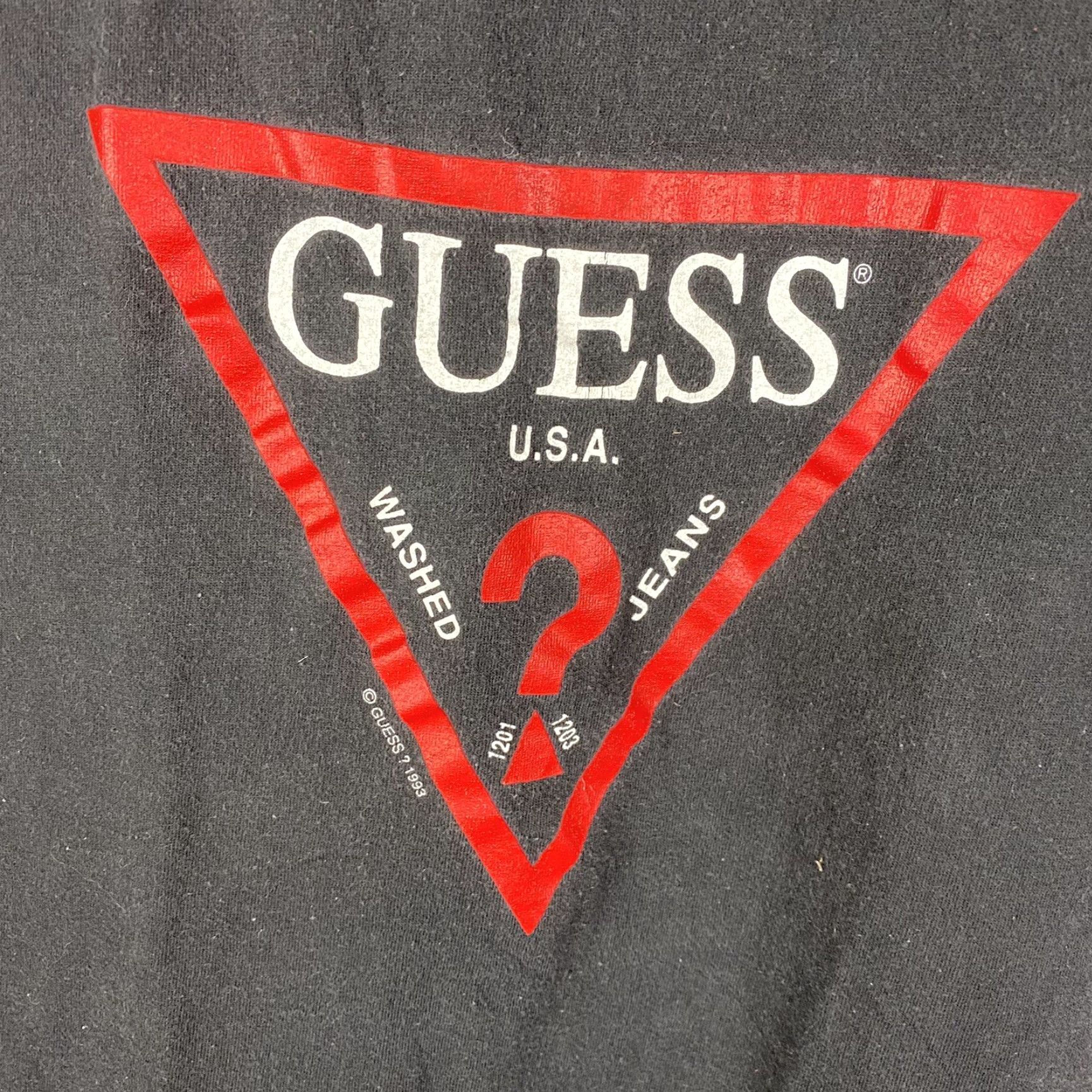 Vintage VINTAGE 90s 1993 Guess Jeans Tshirt Large Shirt Mens Size L Size US L / EU 52-54 / 3 - 2 Thumbnail