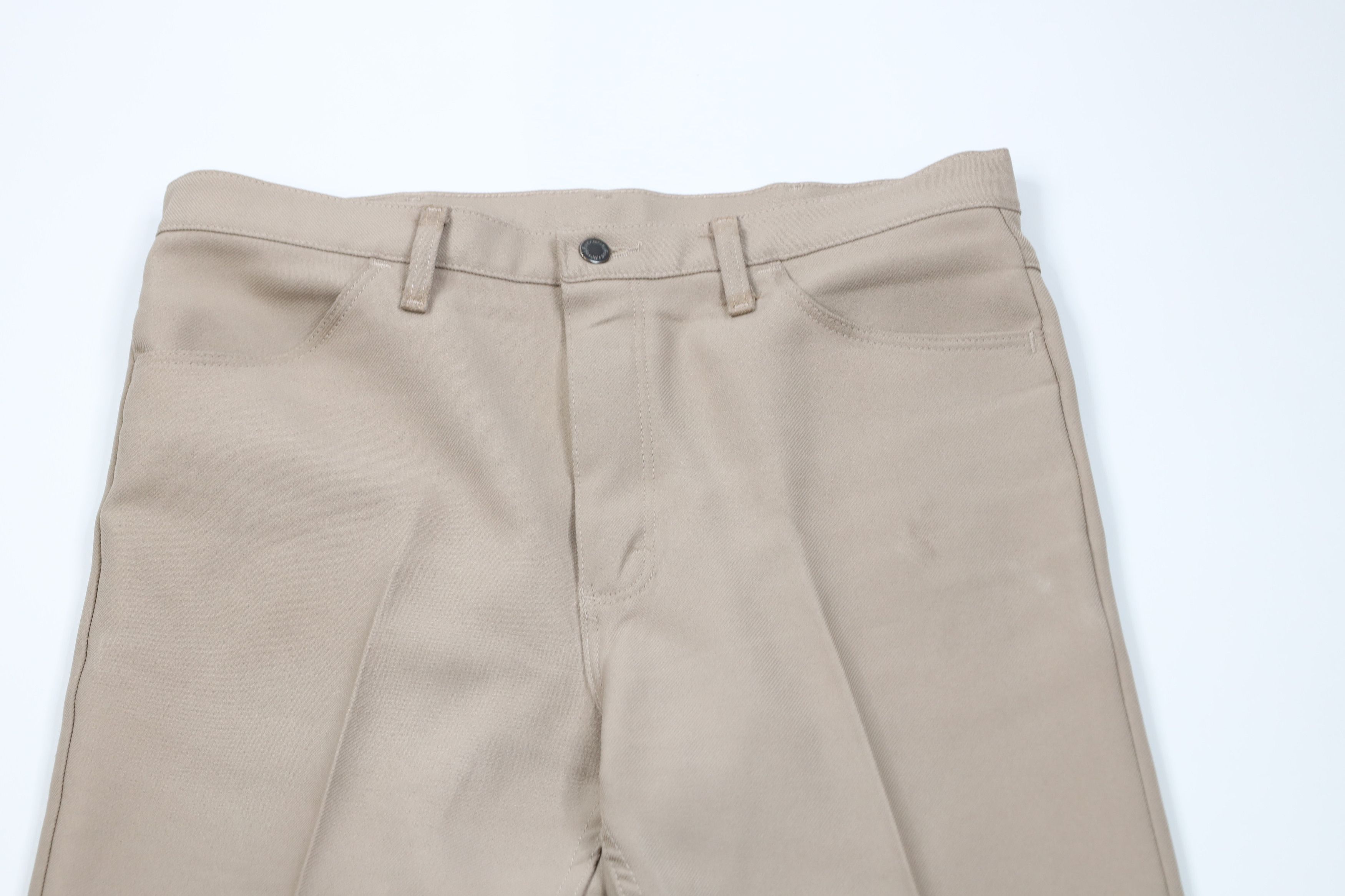 Vintage × Wrangler Vintage 90s Wrangler Knit Western Wide Leg Chino Pants Beige Size US 36 / EU 52 - 2 Thumbnail