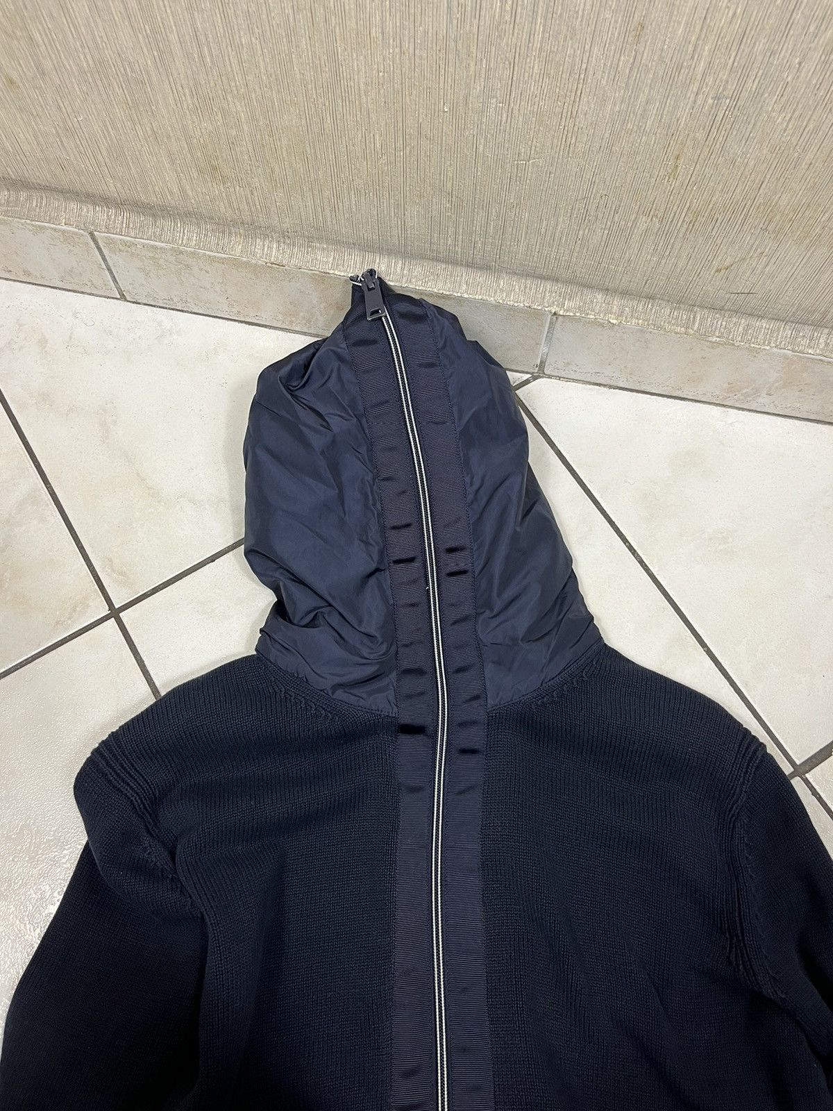 Armani × Giorgio Armani Giorgio Armani jeans knit full zip hoodie sweater cardigan Size US L / EU 52-54 / 3 - 20 Thumbnail