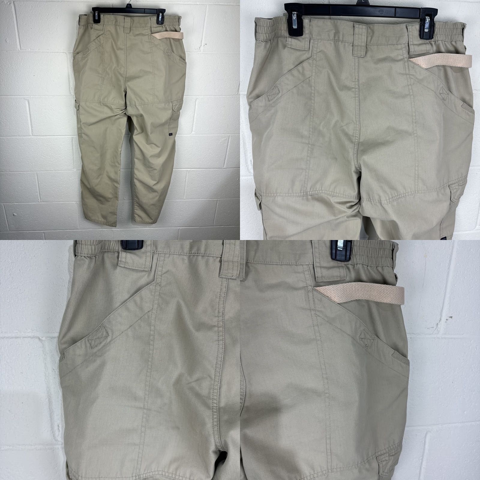 Vintage VINTAGE? No — 5.11 Tactical Pants Mens 36x32 Beige Cargo Ripstop Multi Pocket Workwear Casual Travel Mens Size US 36 / EU 52 - 8 Thumbnail