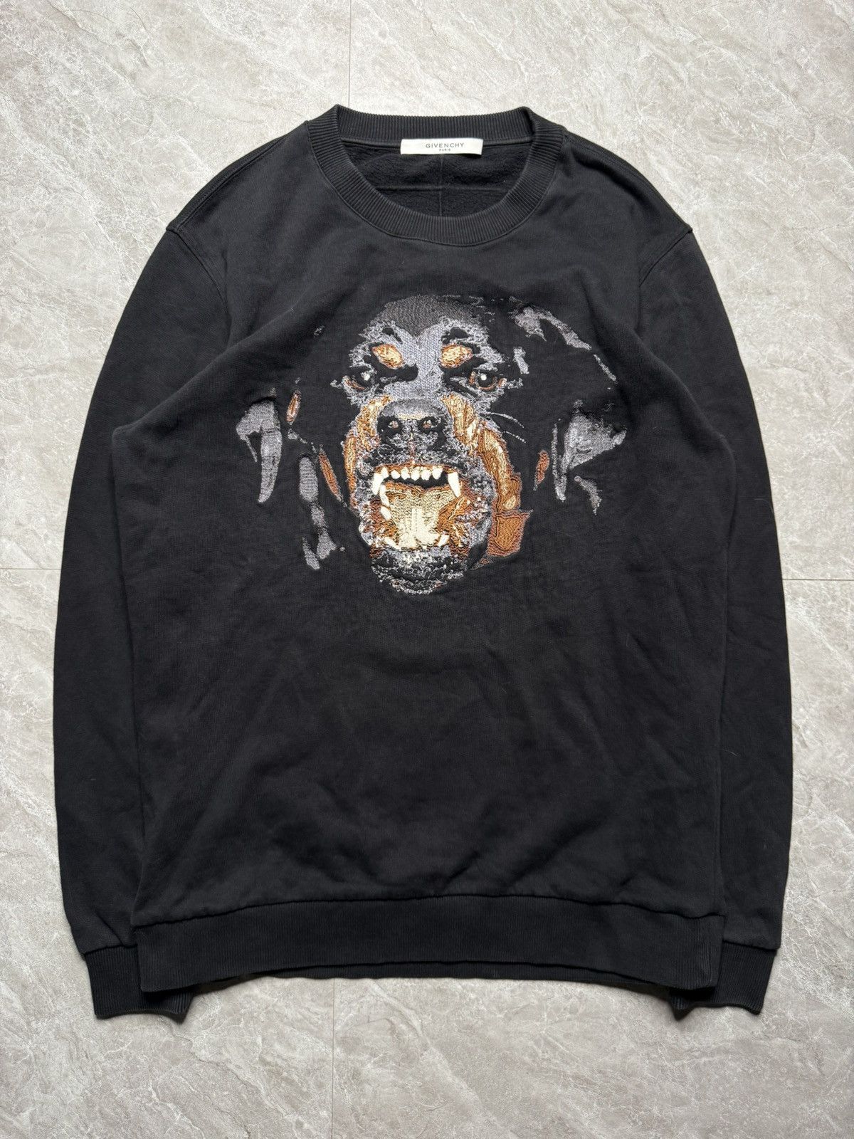 Givenchy By Ricardo Tisci Embroidered Rottweiler Sweatshirt