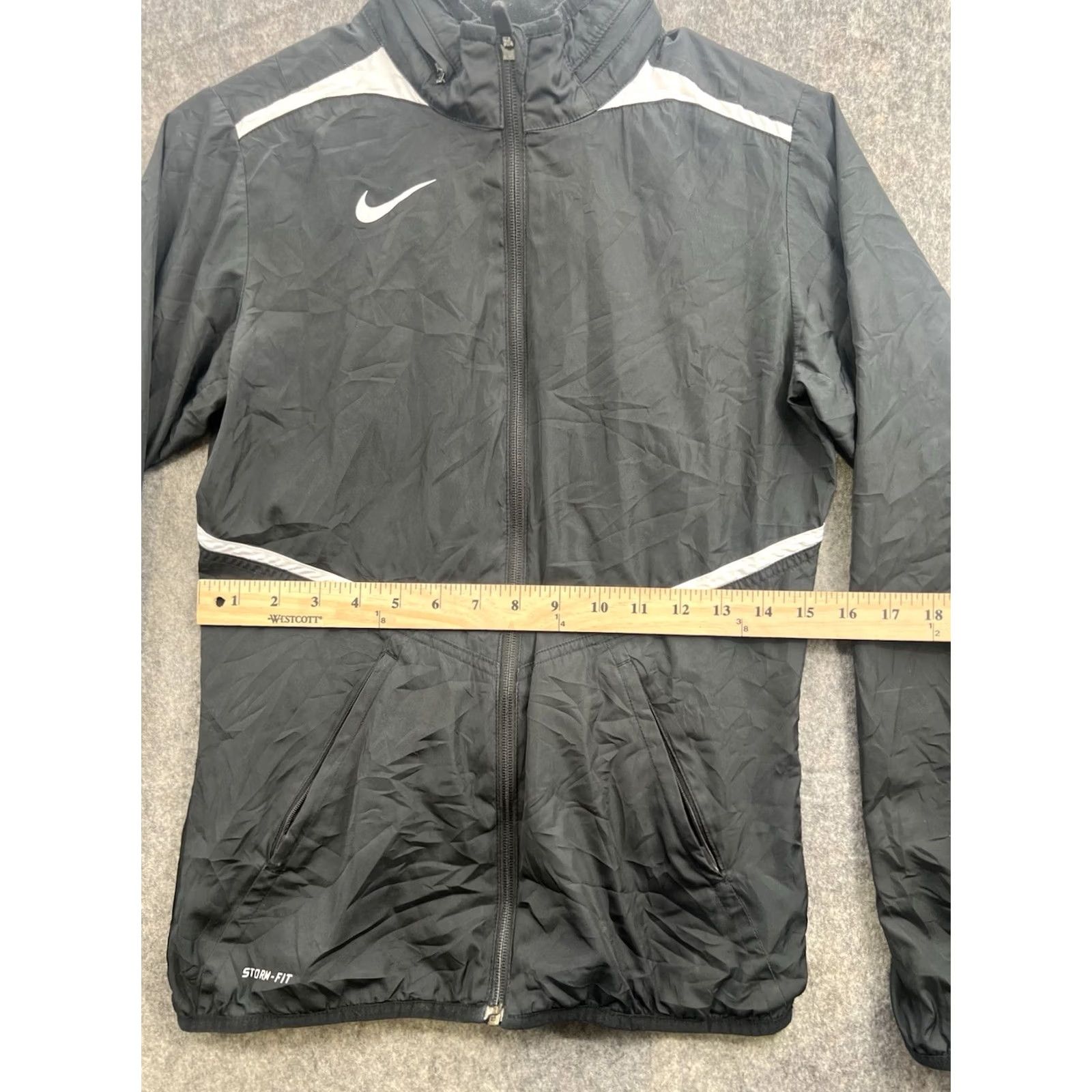 Nike Nike Jacket Women's XS Black Track Running Workout Casual Swoosh Dri-FIT Short Sleeve? Size XS / US 0-2 / IT 36-38 - 2 Thumbnail