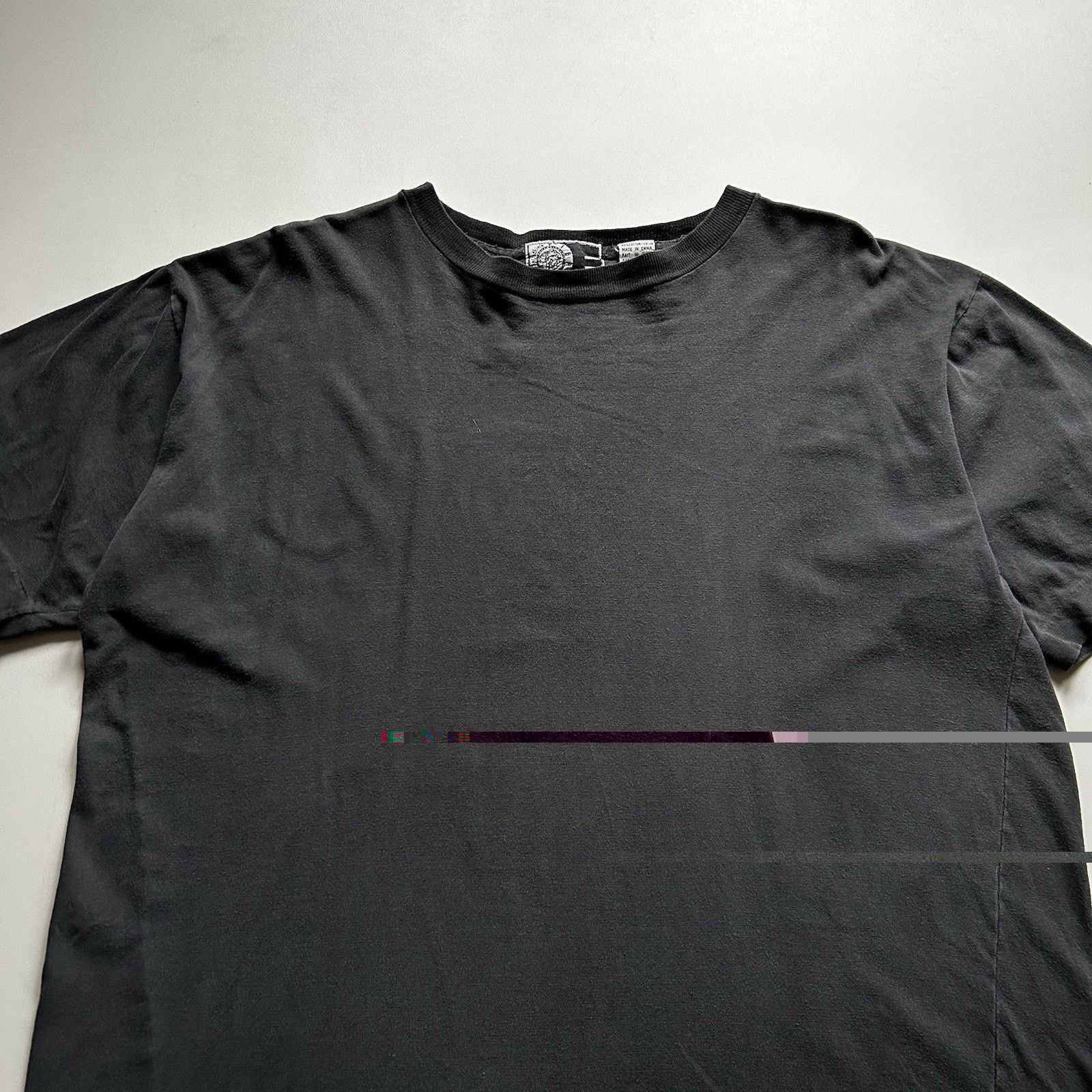 Vintage Vintage 90s Sun Faded Black Blank T Shirt XXL Single Stitch Size US XXL / EU 58 / 5 - 2 Thumbnail