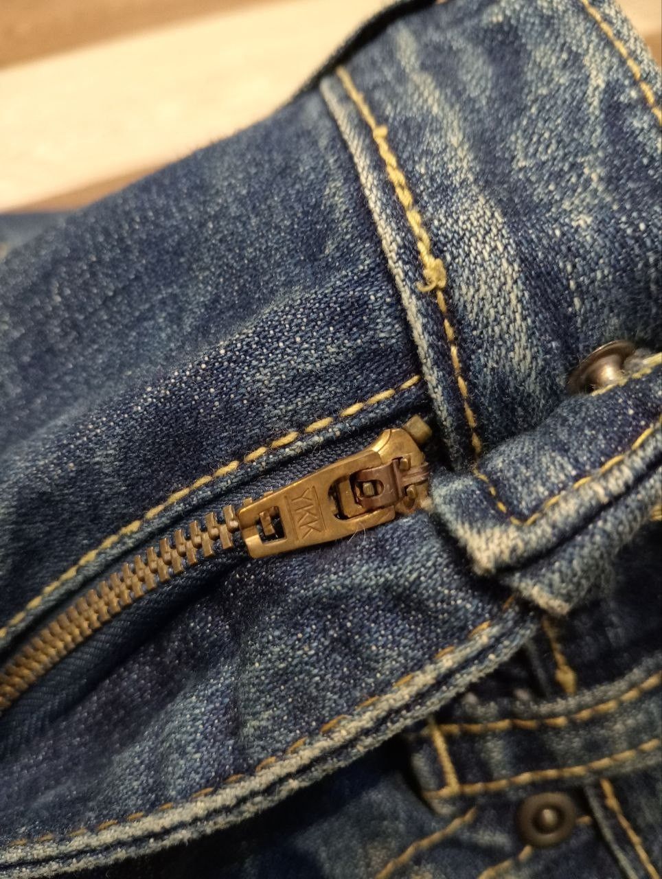 If Six Was Nine OZZ FIRST PINBALL BLUE DISTRESSED FLARED PANTS Size US 32 / EU 48 - 10 Thumbnail